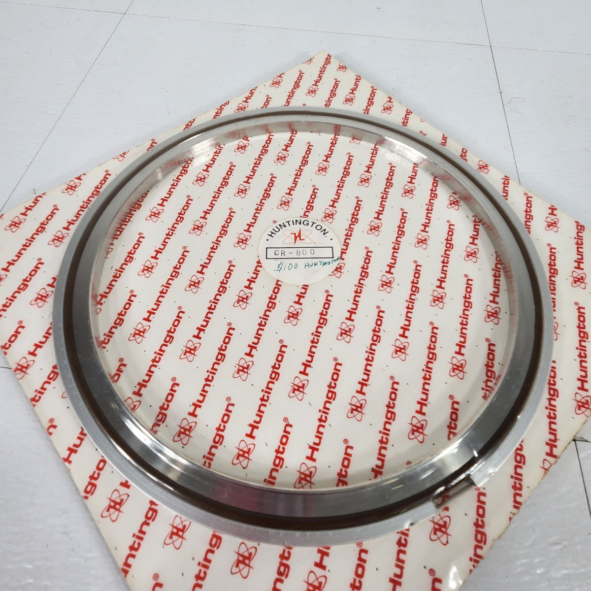 Huntington CR-800 ISO200 NW200 8" Vacuum Centering Ring Viton O-Ring