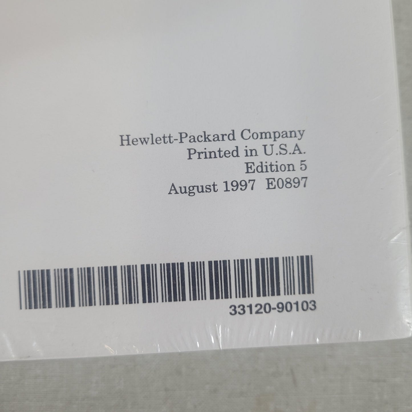 HP 33120A Function Arbitrary Waveform Generator Manual Set 33120-90103 Edition 5