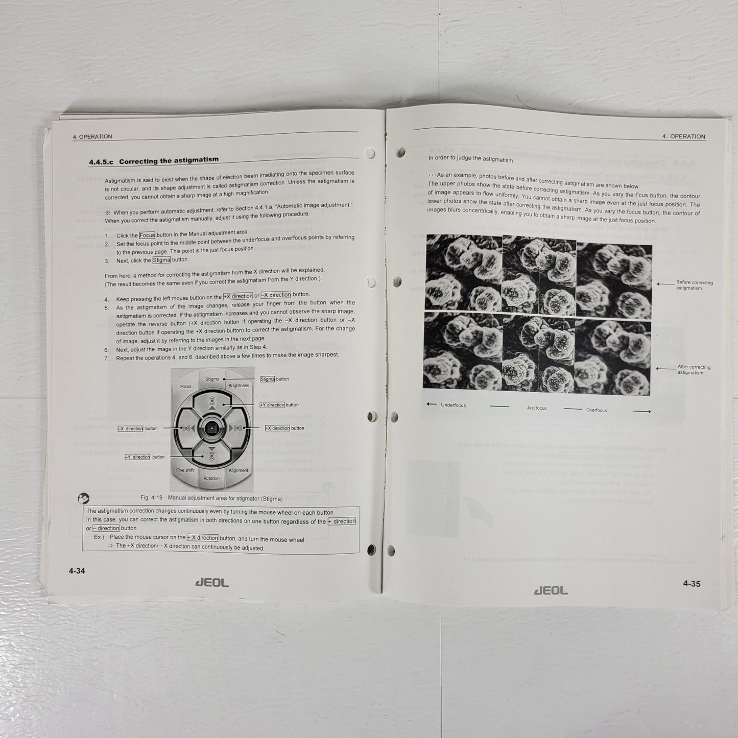JEOL JCM-6000 Benchtop SEM Scanning Electron Microscope Manual