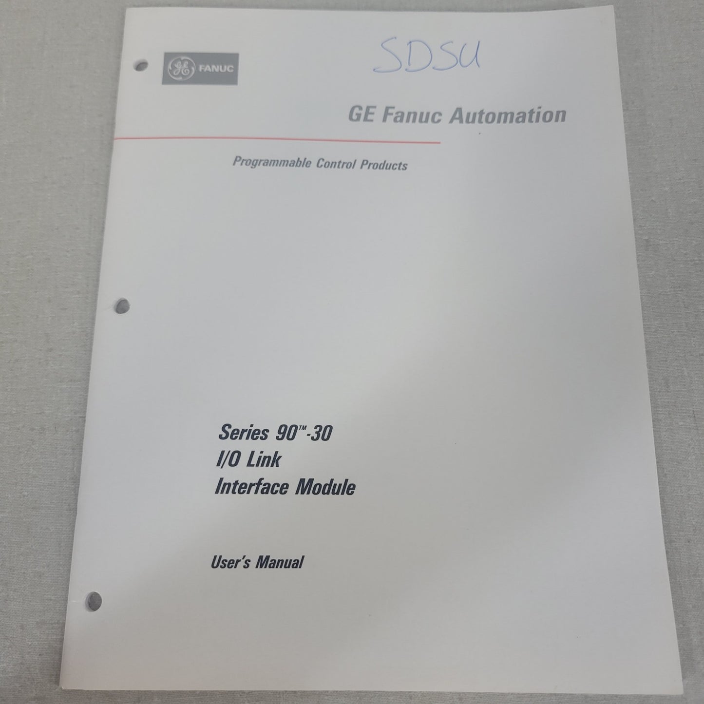 GE Fanuc GFK-0631 Series 90-30 I/O LINK Interface Module PLC User Manual