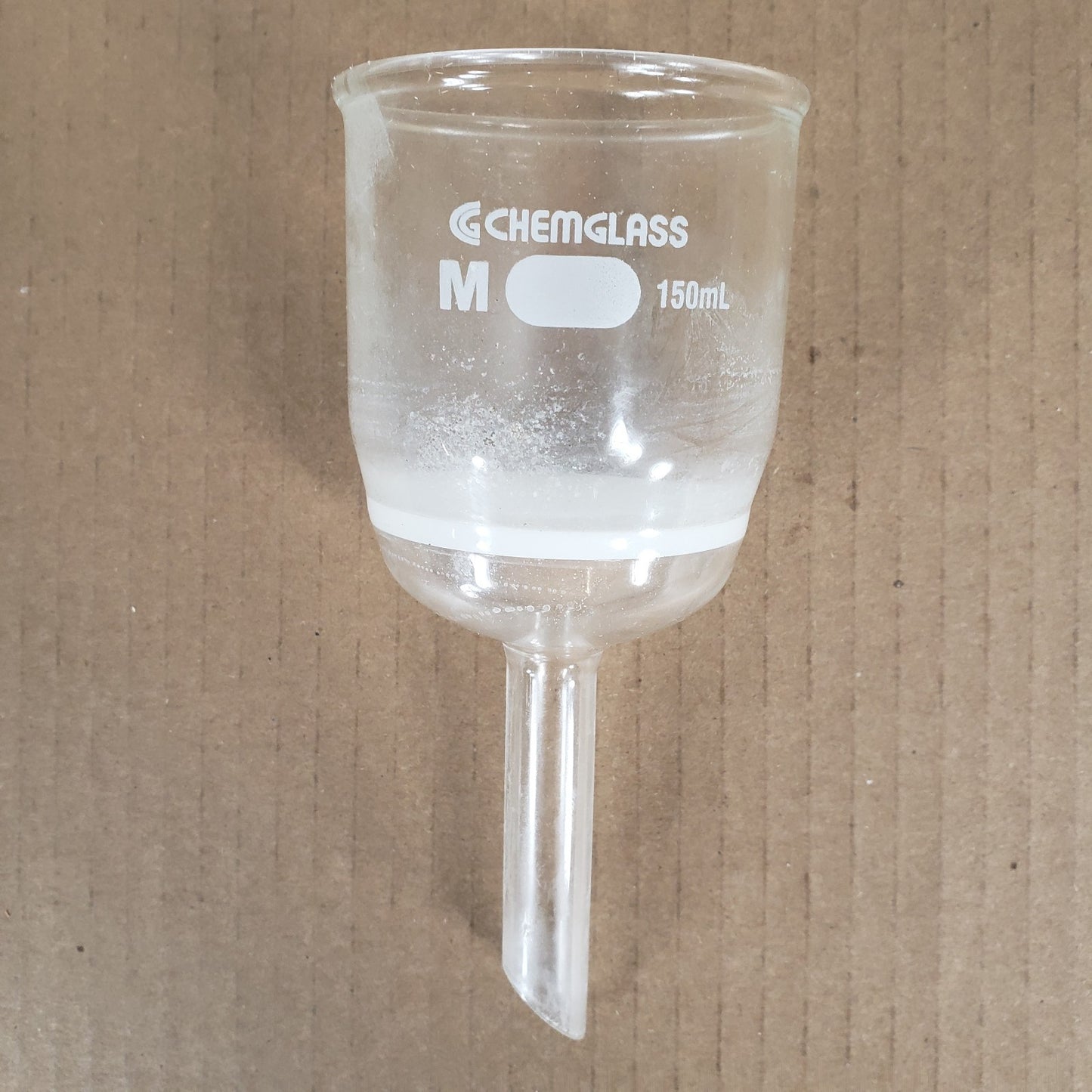 Chemglass CG-1402-18/19 150mL Buchner Filtration Funnels Coarse/Medium Frits