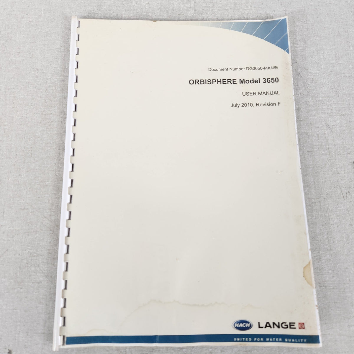 4x Hach Lange ORBISPHERE 3650 A1100 Manuals Calibration Tables Guides