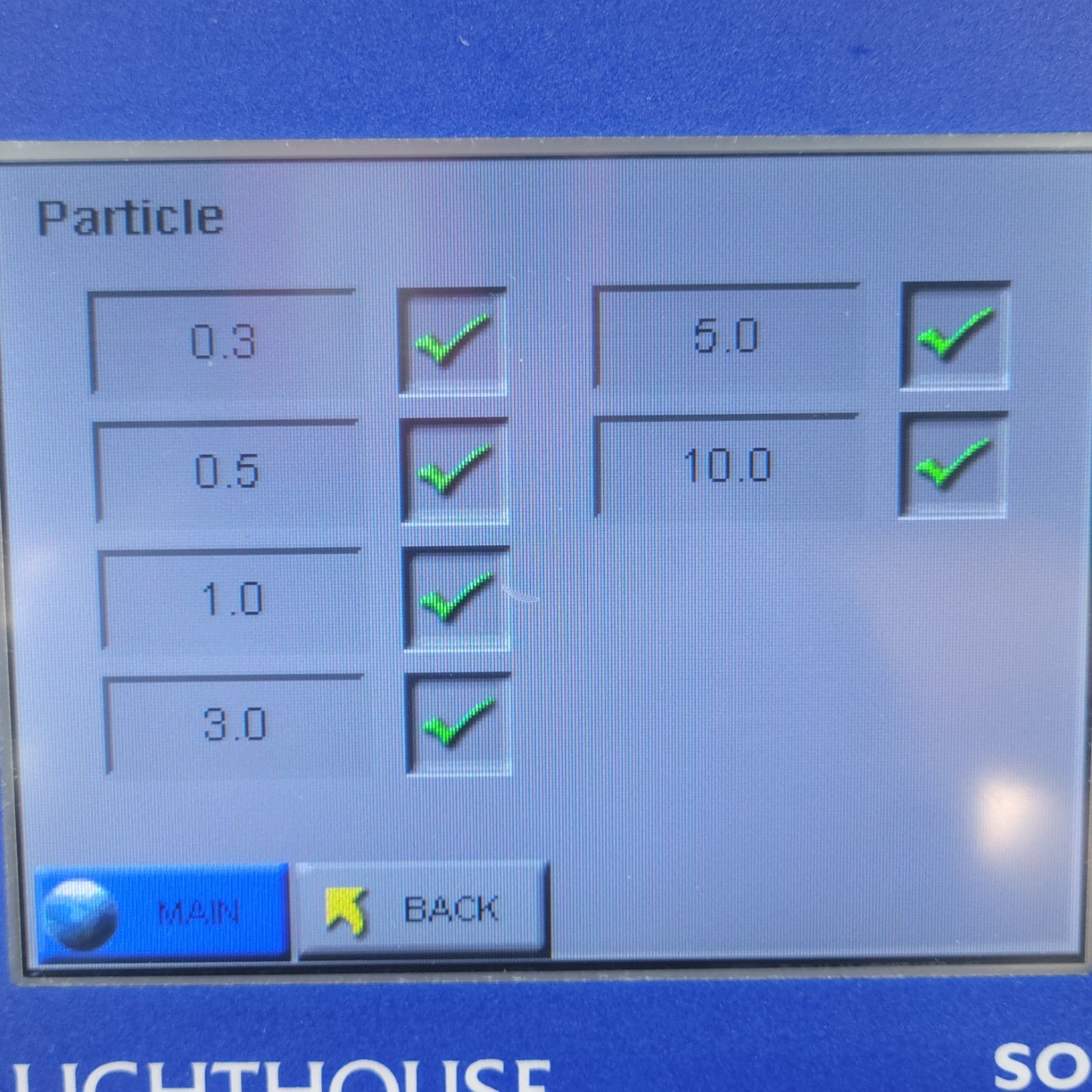 TESTED Lighthouse SOLAIR 3350 Particle Counter Analyzer 100 LPM 0.3um Cleanroom