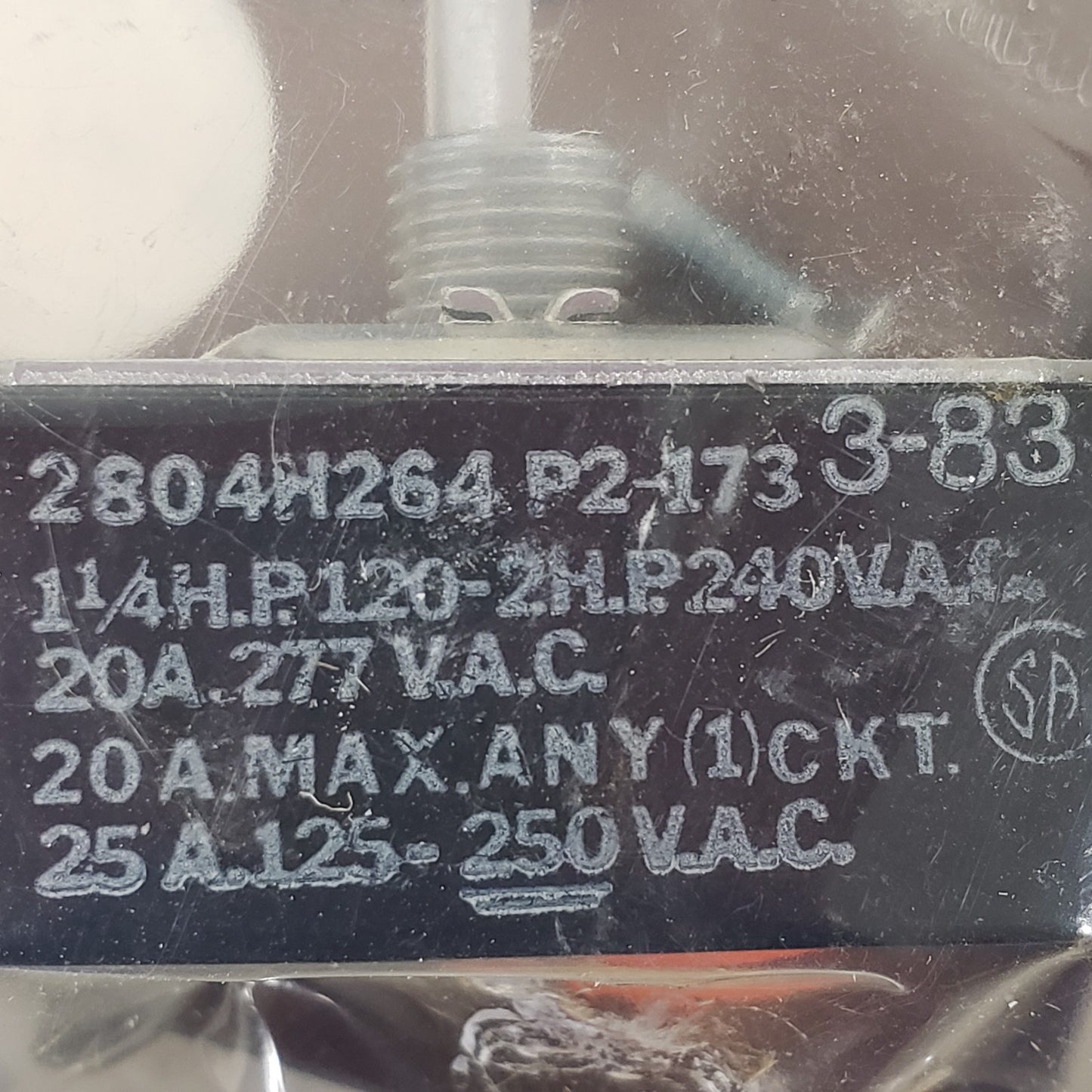 VINTAGE ARK LES 2804H264 Cooler Switch Kit, 1&1/4HP at 120V, 2HP at 240V