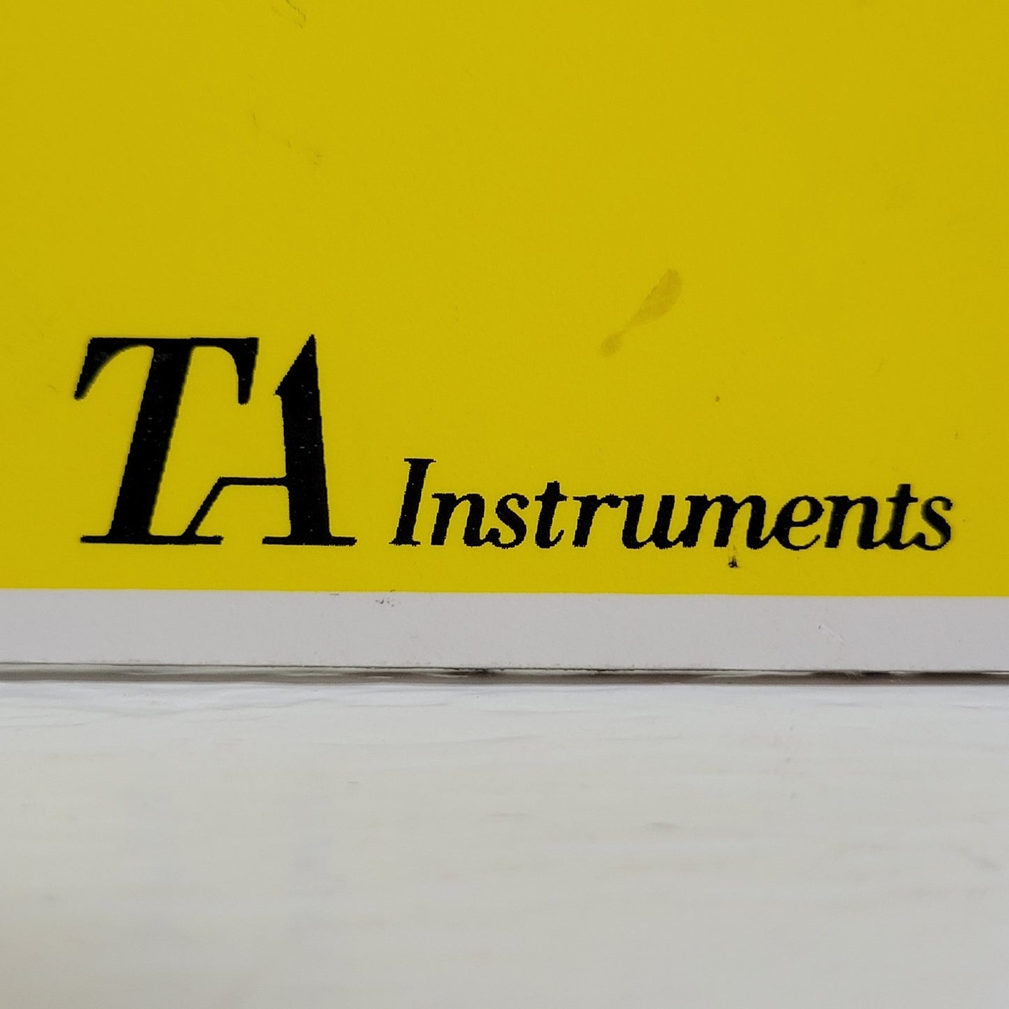 VINTAGE TA Instruments Mini Caution TEST IN PROGRESS / HOT Laboratory Sign