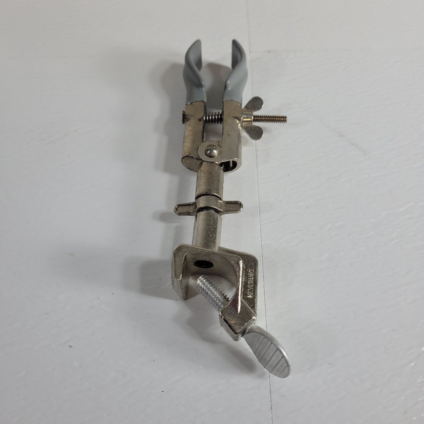 Lot of 5 2-Prong Lab Clamps Single Adjustment Adjustable Extension Utility Clamp