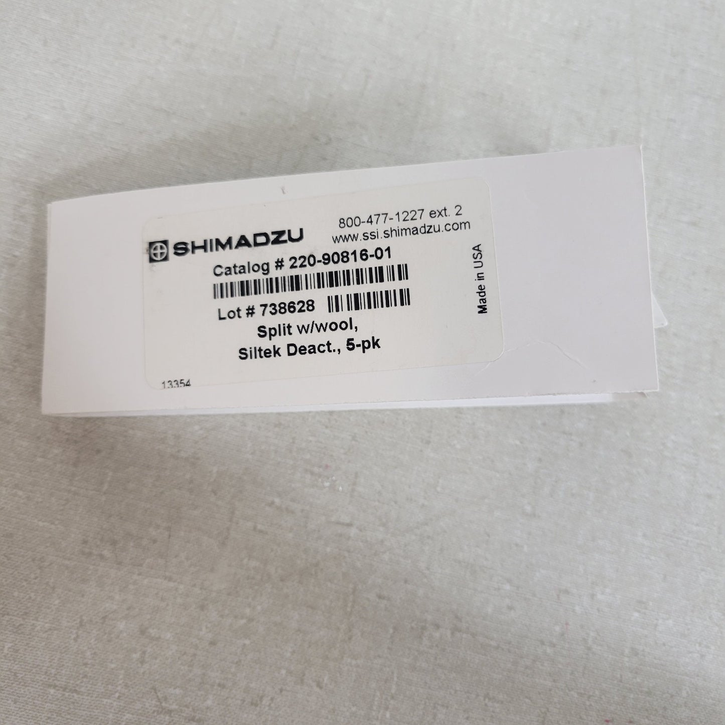Shimadzu GC GCMS Lot Liners O-Rings Ferrules 220-90816-01 221-32126-05