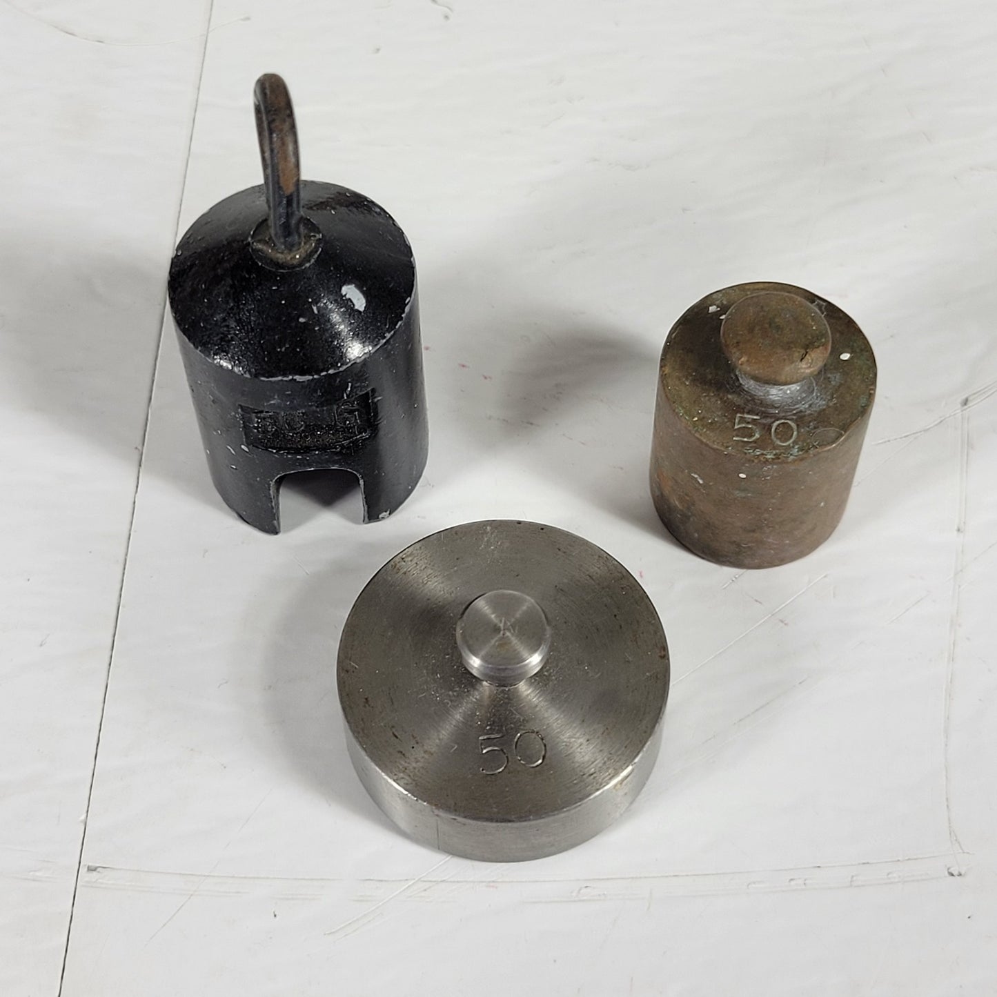 VINTAGE CENCO Calibration Weights, Two 500g, Six 100g, Three 50g, 31g, 20g, etc.