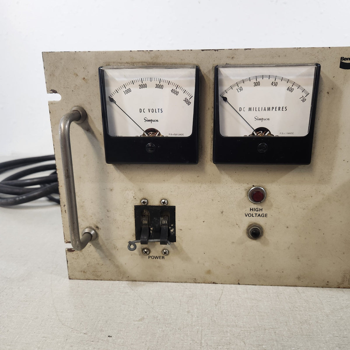 TESTED Bendix SDC-100 5kV Adjustable HV Hi Voltage DC Arc Discharge Power Supply
