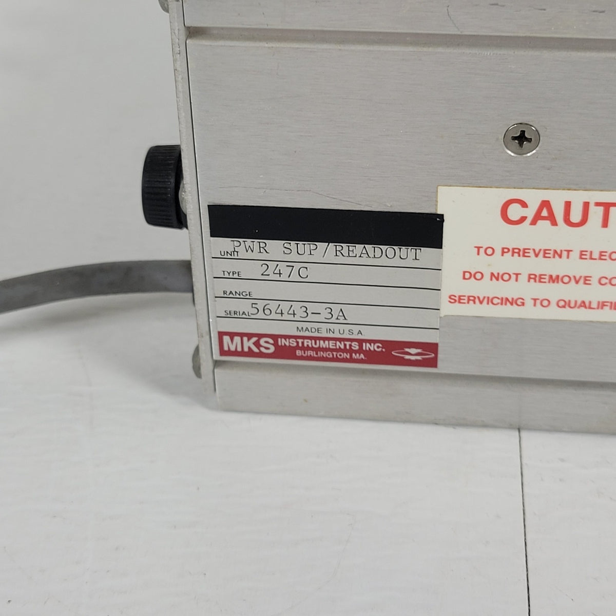 MKS Granville Phillips 247C 4-Channel Readout Mass Flow Controller Power Supply