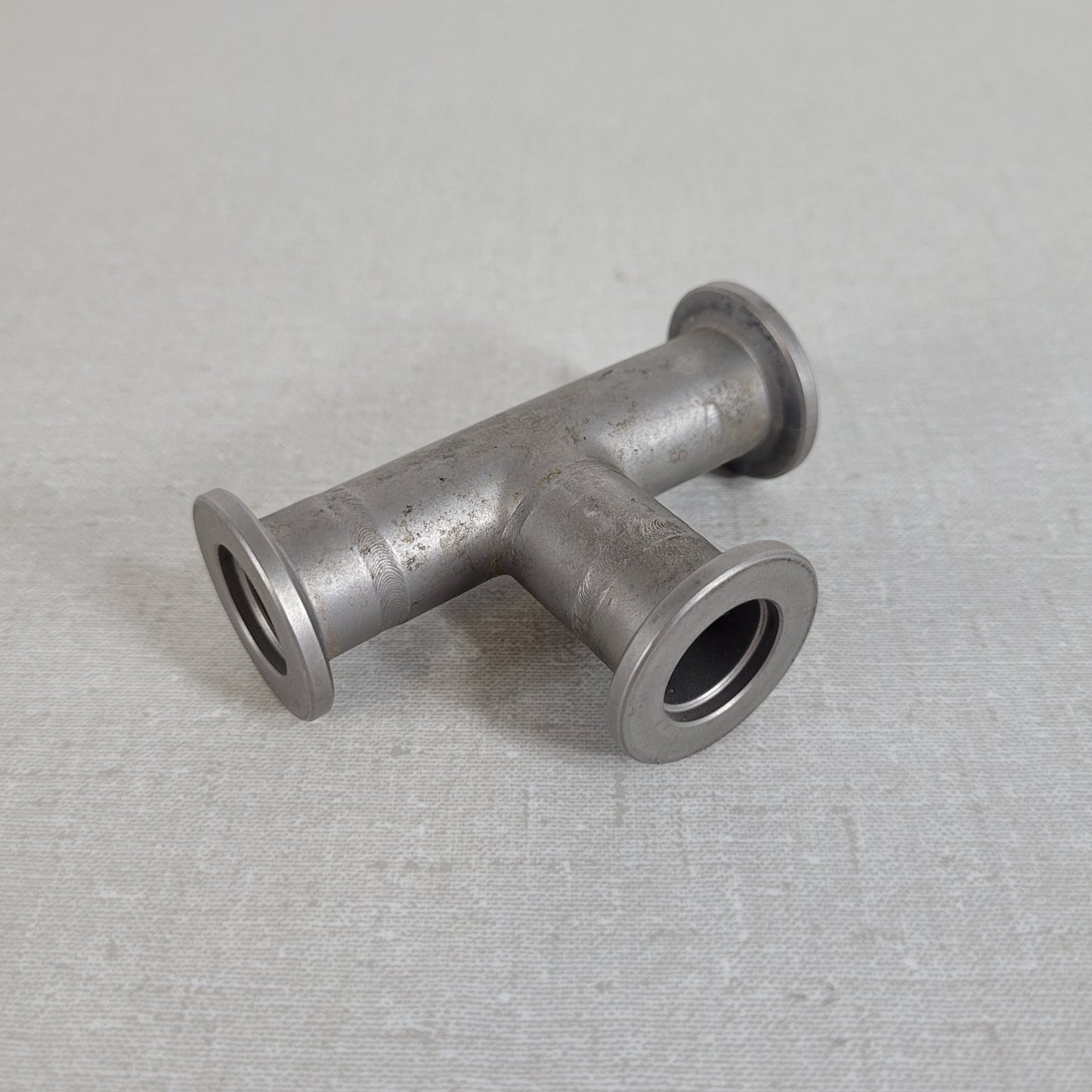 KF16 NW16 QF16 High Vacuum 3-Way Stainless Steel Tee HV UHV Splitter