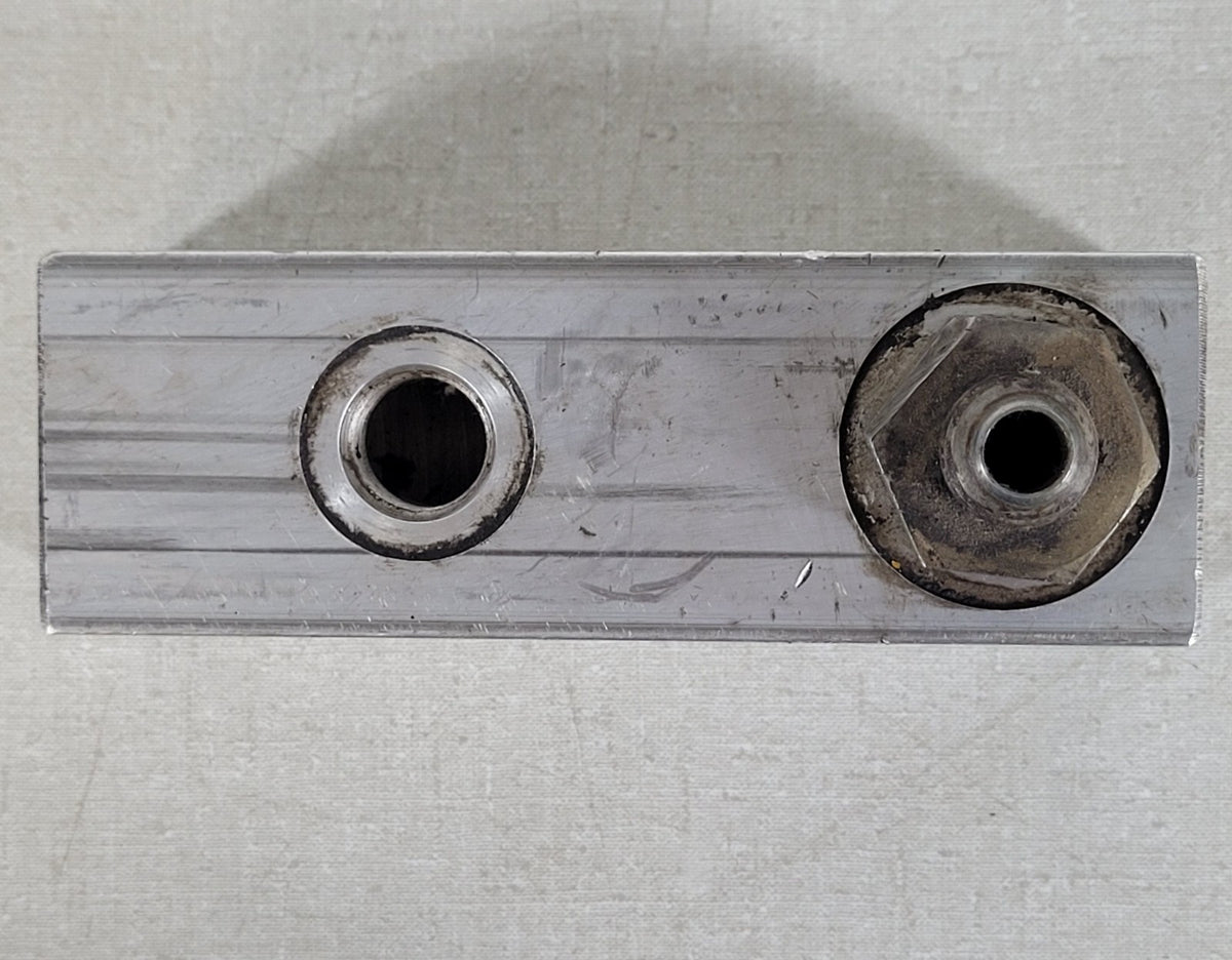 Industrial Hydraulic Oil Fluid Distribution Manifold Block w/ Fittings Hardware