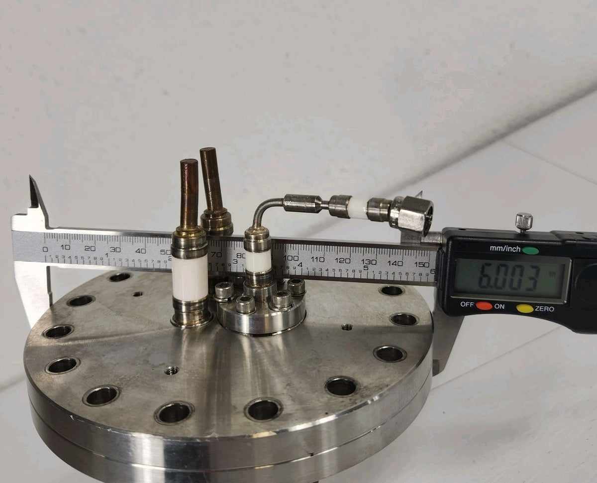 Nor-Cal Products 6" CF UHV Vacuum Source Feedthrough Assembly Electrical Gas