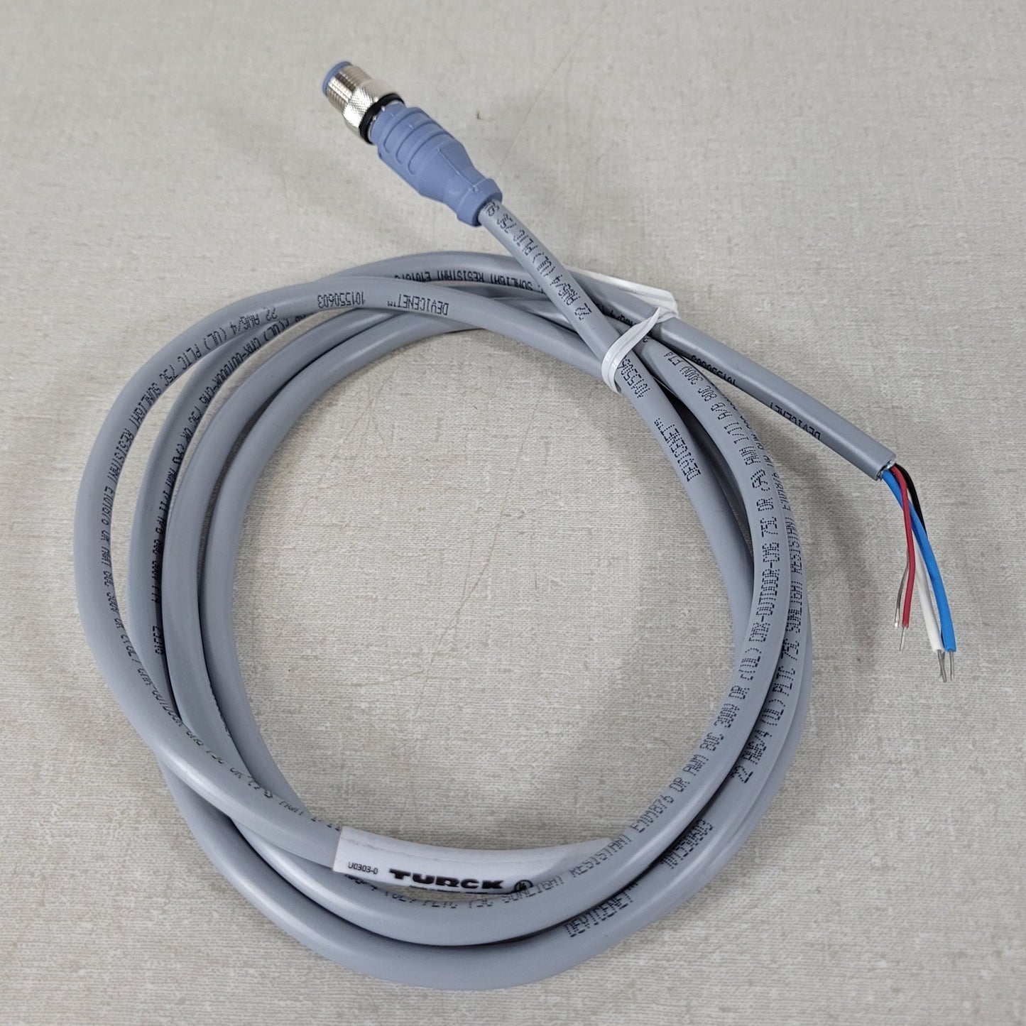 Turck RSC 572-2M U0303-0 DeviceNet Cordset Cable M12 Male 5-Pin Pigtail 2M