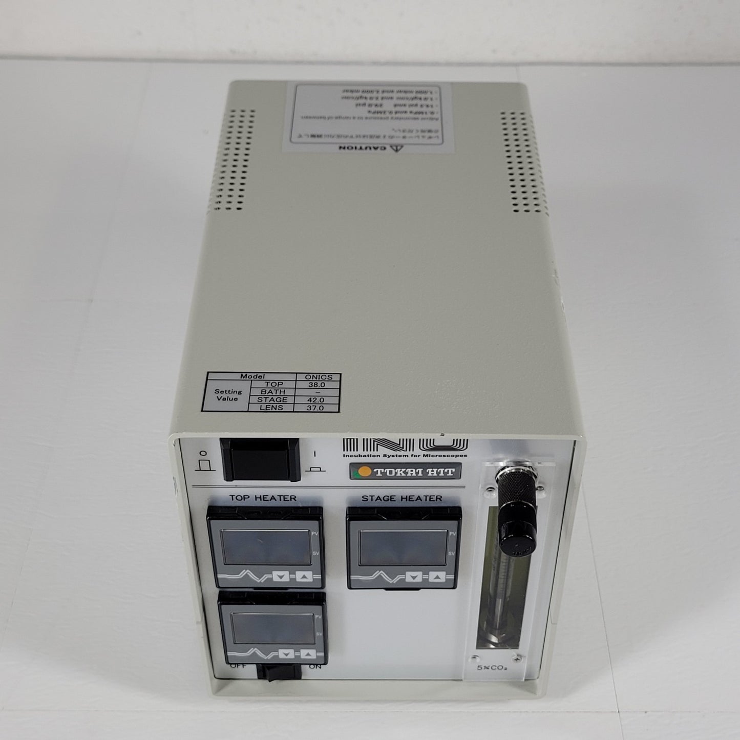Tokai Hit INUB-ONICS-F1 Top Stage Incubation Heater System for Microscopes