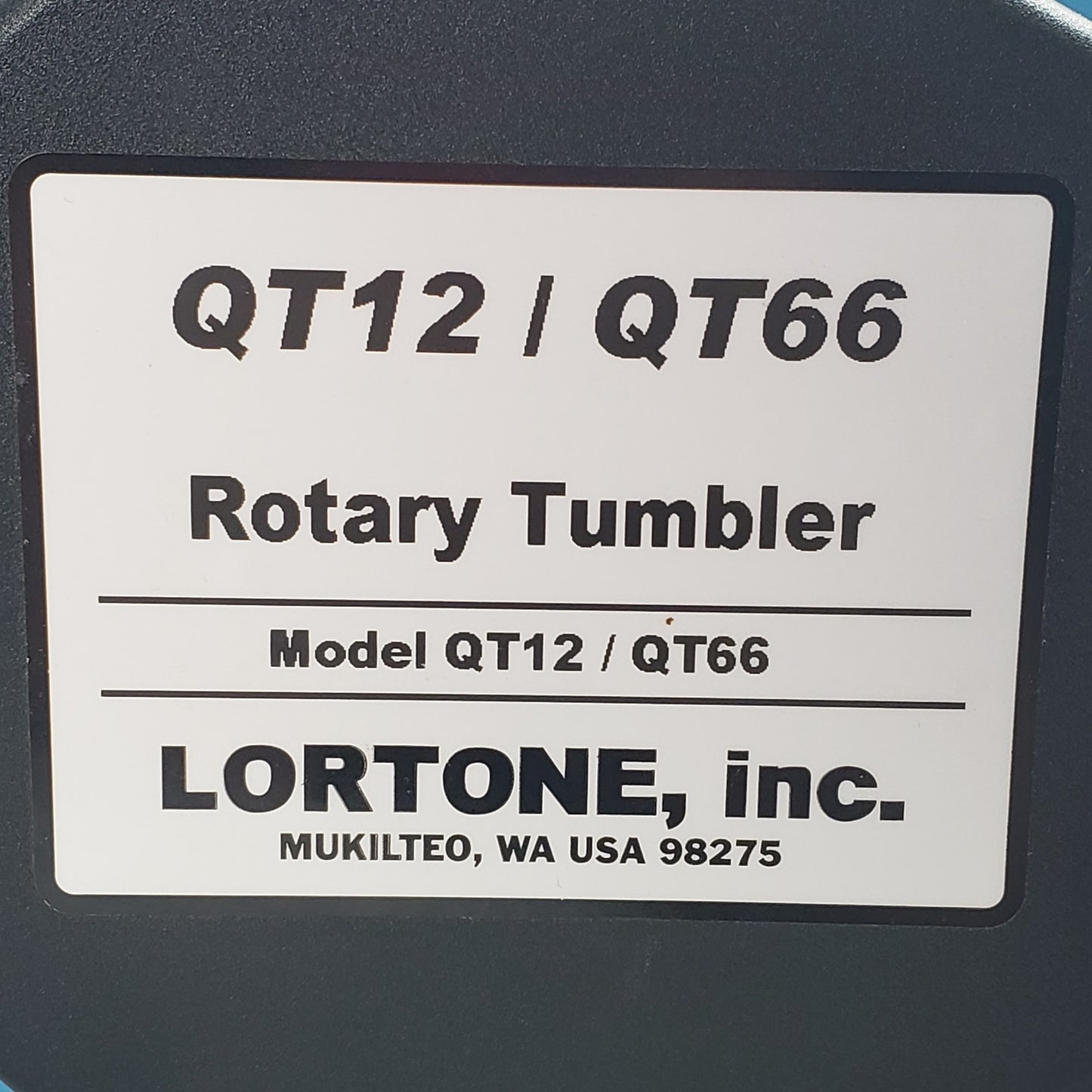 Lortone QT12 QT66 Rotary Rock Tumbler Lapidary Polisher 12lb & 2x 6lb Barrels
