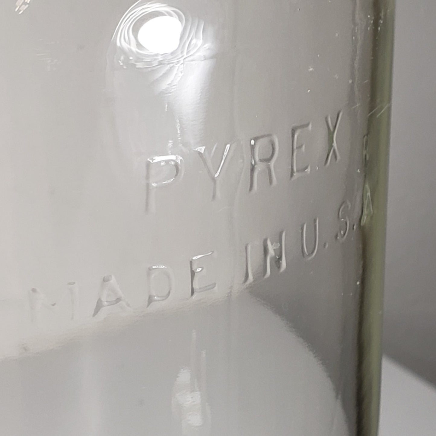 PYREX 8000cc 8L Large Laboratory Glass Bottle Jar Vessel 19in Made in USA