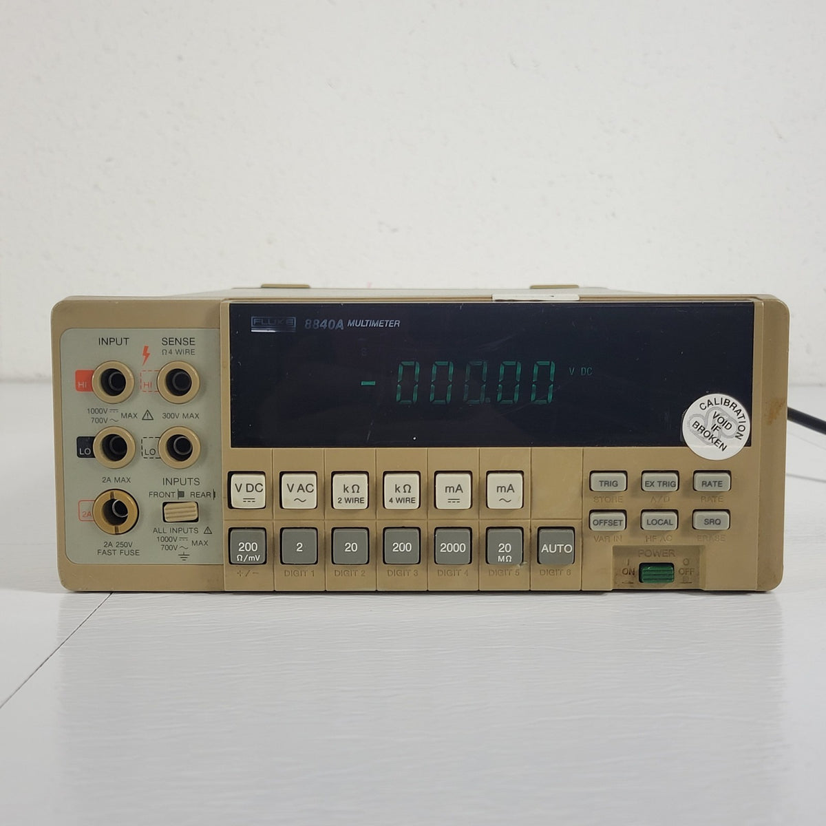 Fluke 8840A 5.5-Digit Benchtop Digital Multimeter DMM Tested Self-Test Pass
