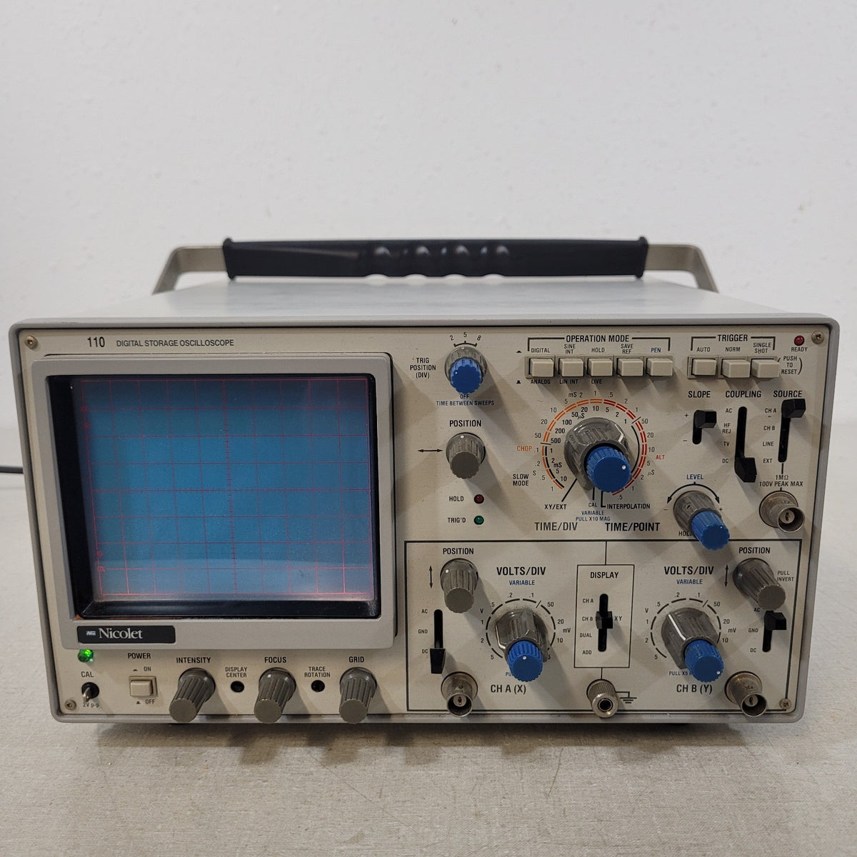 TESTED Nicolet 110 2-Channel Digital Storage Oscilloscope DSO Vintage