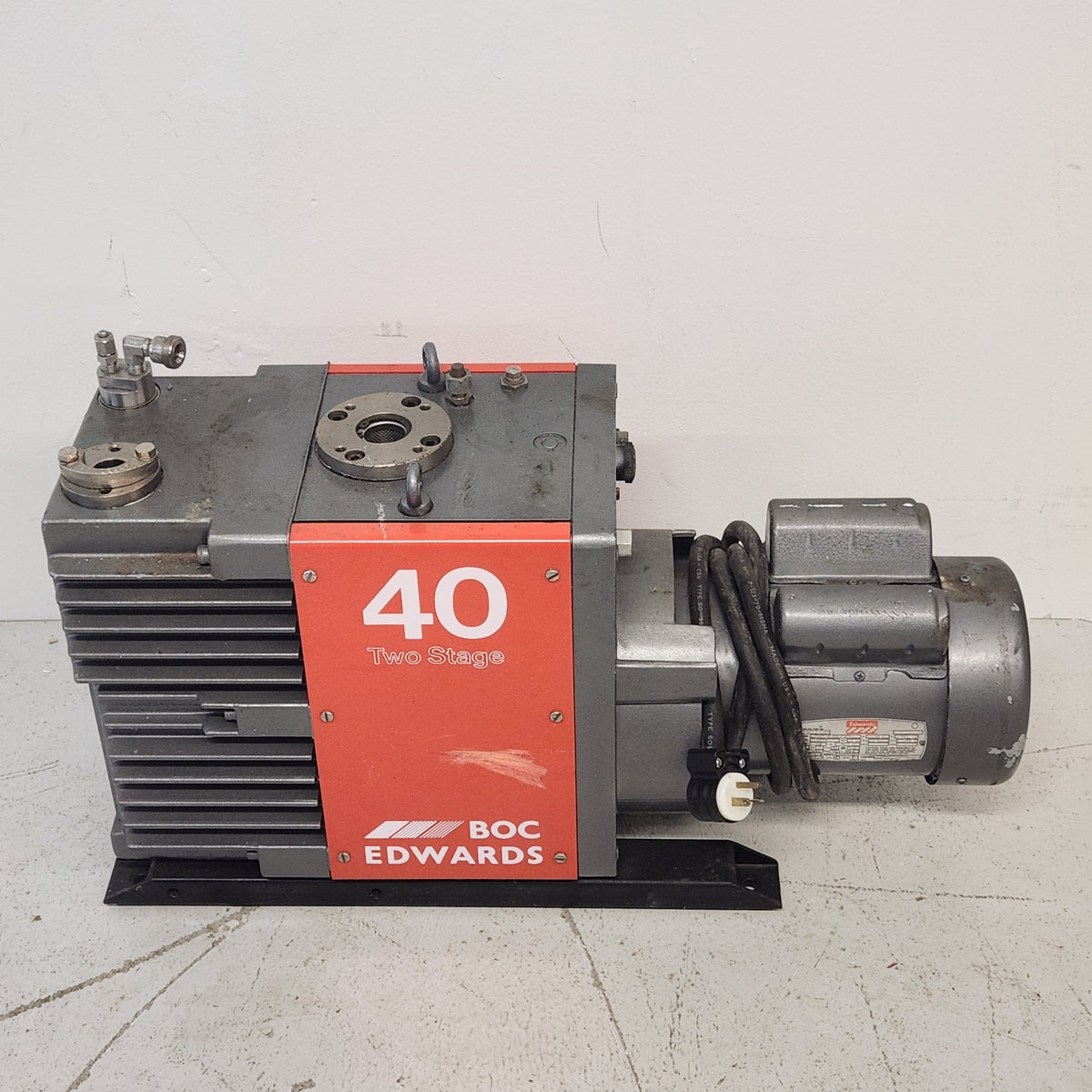 TESTED 7mTorr Edwards E2M40 2-Stage Rotary Vane Vacuum Pump KF40 1PH 120/240v