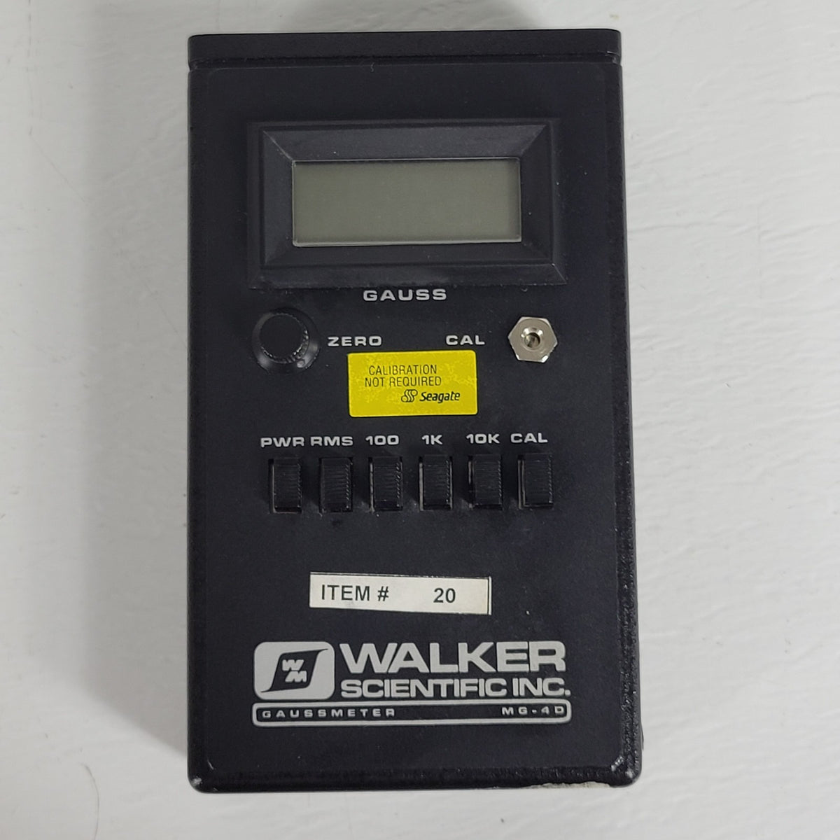 FOR PARTS Walker MG-4D Portable Gaussmeter Magnetic Field Meter Handheld
