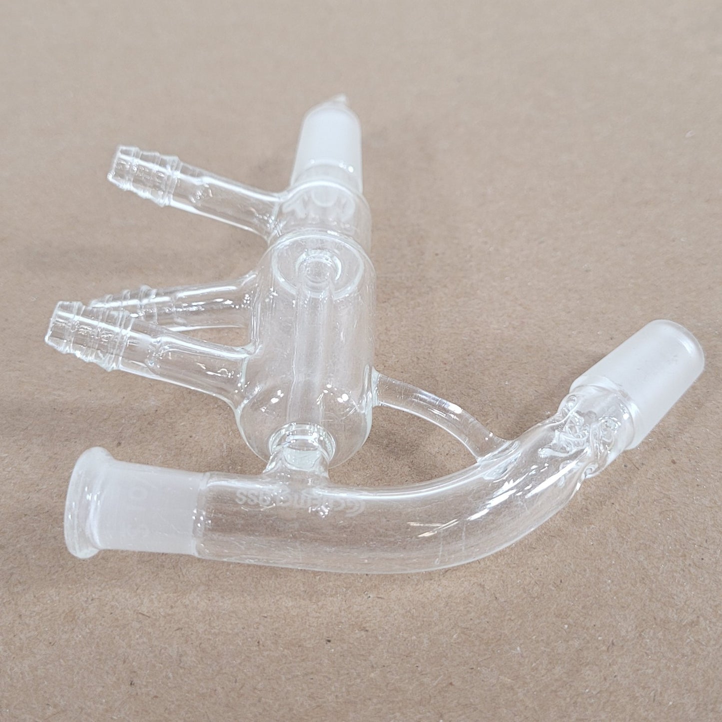 Chemglass CG-1239-02 Short Path Distilling Head 10/18 Thermometer Joint 14/20