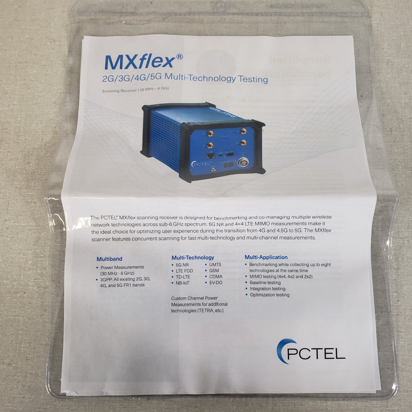 PCTEL 07904S-U SeeGull MXflex Scanning Receiver 30MHz-6GHz w/ PC READ