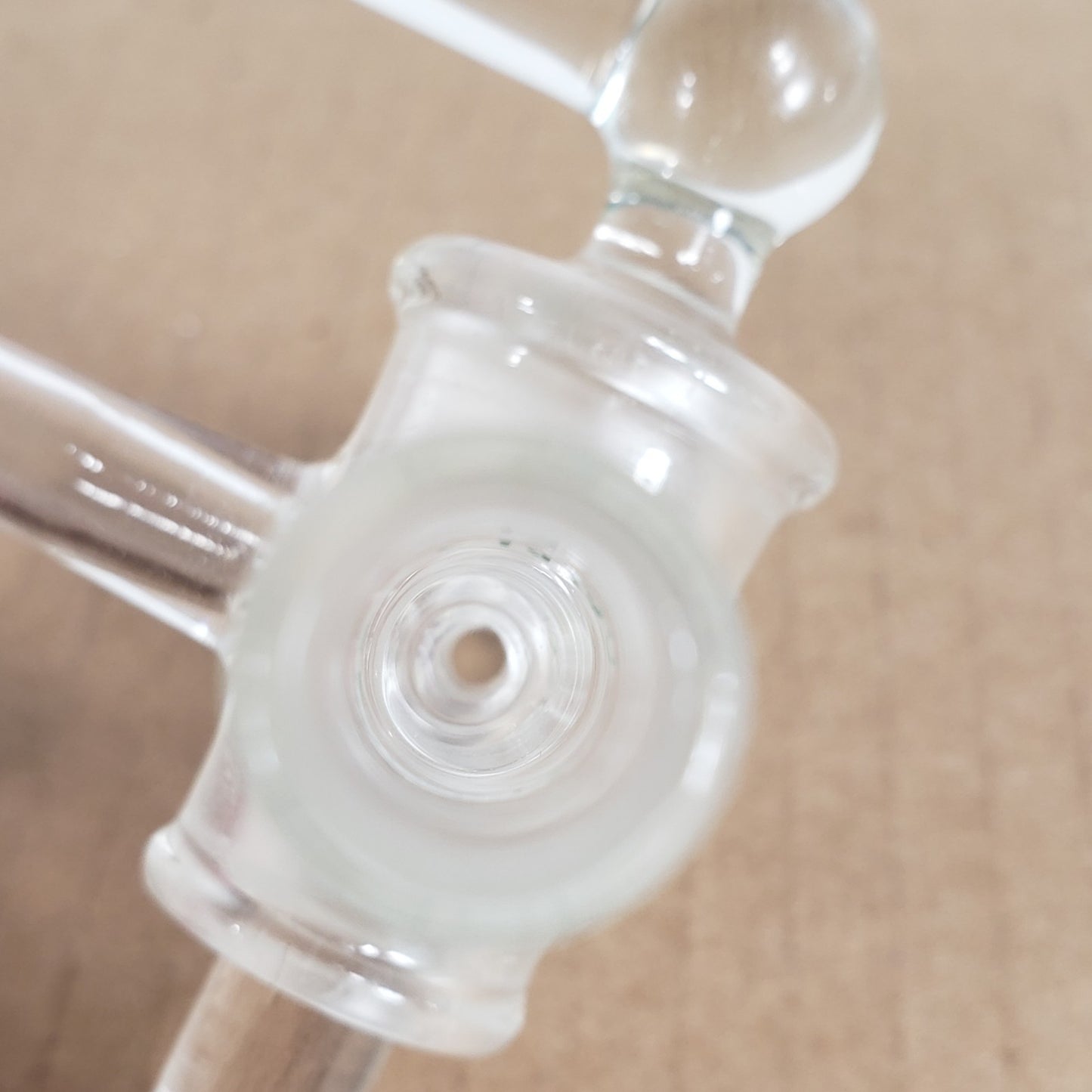 Chemglass AF-0509-10 3-Way Airfree Flushing Adapter 14/20 Joint 10mm Inlet Tube