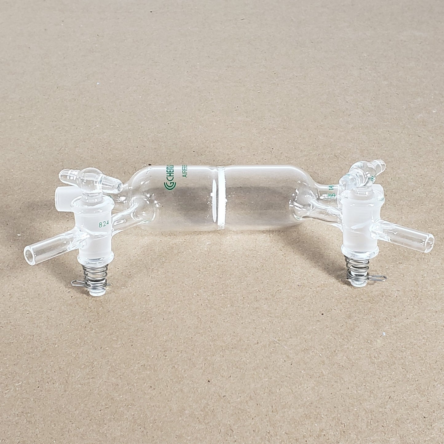 Chemglass AF-0546-04 Double Sided Airfree Schlenk Filter Tube 14/20 Course Frit