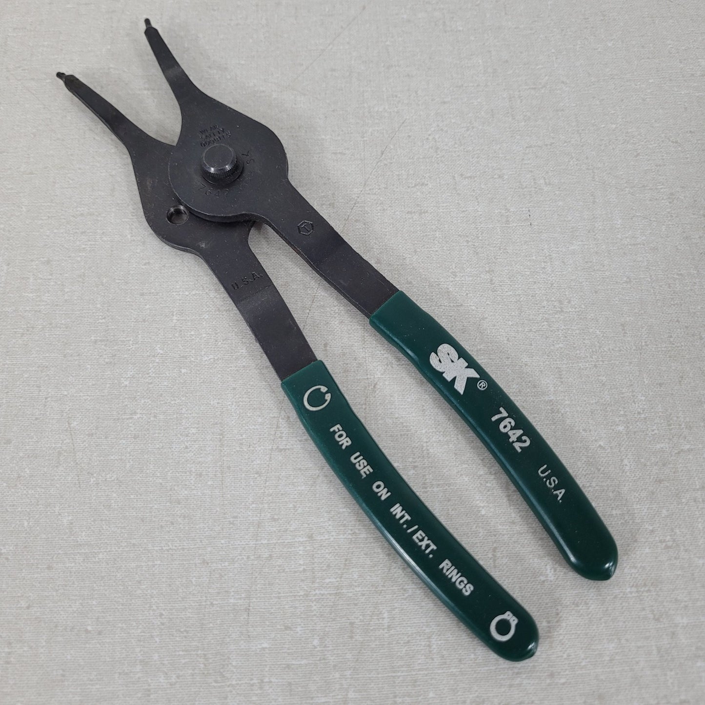 SK Tools 7642 .090in 0 Degree Convertible Retaining Snap Ring Pliers US