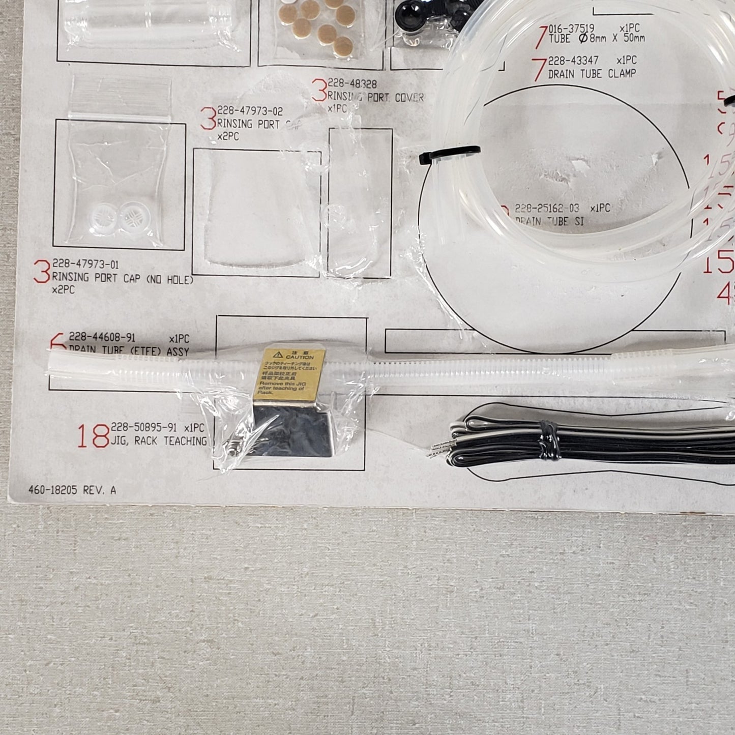 Incomplete Shimadzu 460-18205 Rev A Universal Accessory Kit SIL-20 Missing Parts