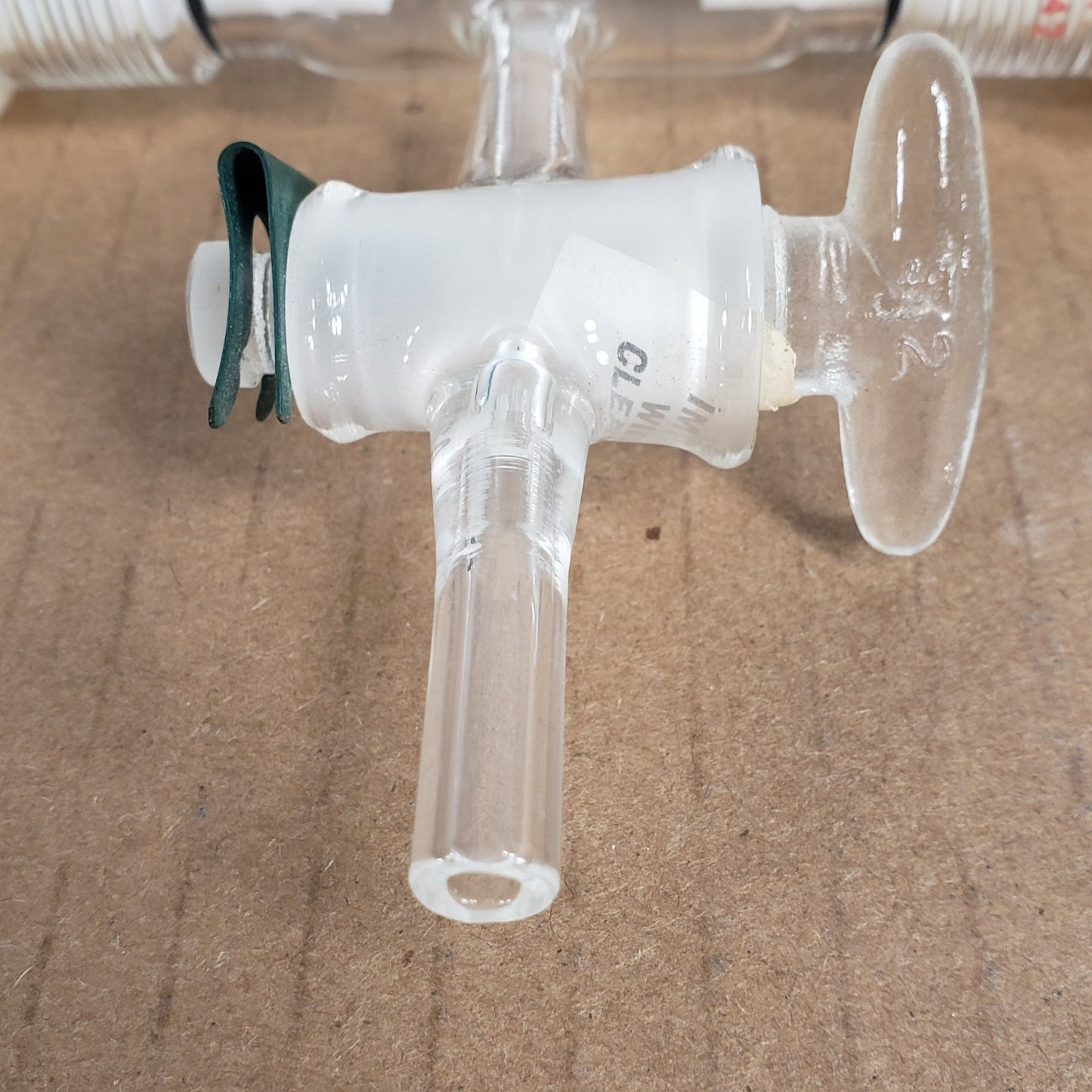 Ace Glass 3-Way Flow Control Gas Manifold For Distillation #15 Threads 24/40 CN