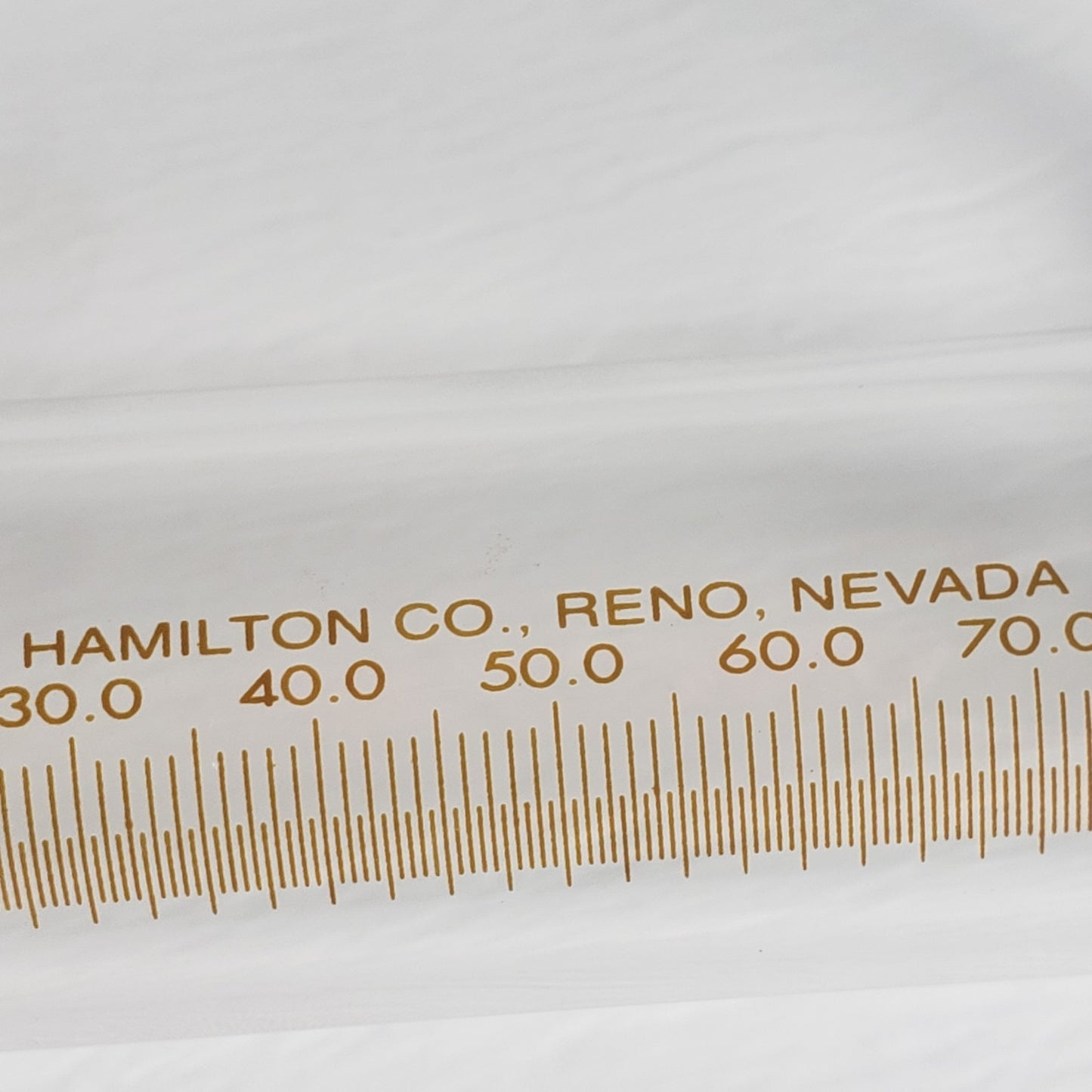 HAMILTON Gastight #1100 100.0ml Srng, Broken Luer Hub Tip