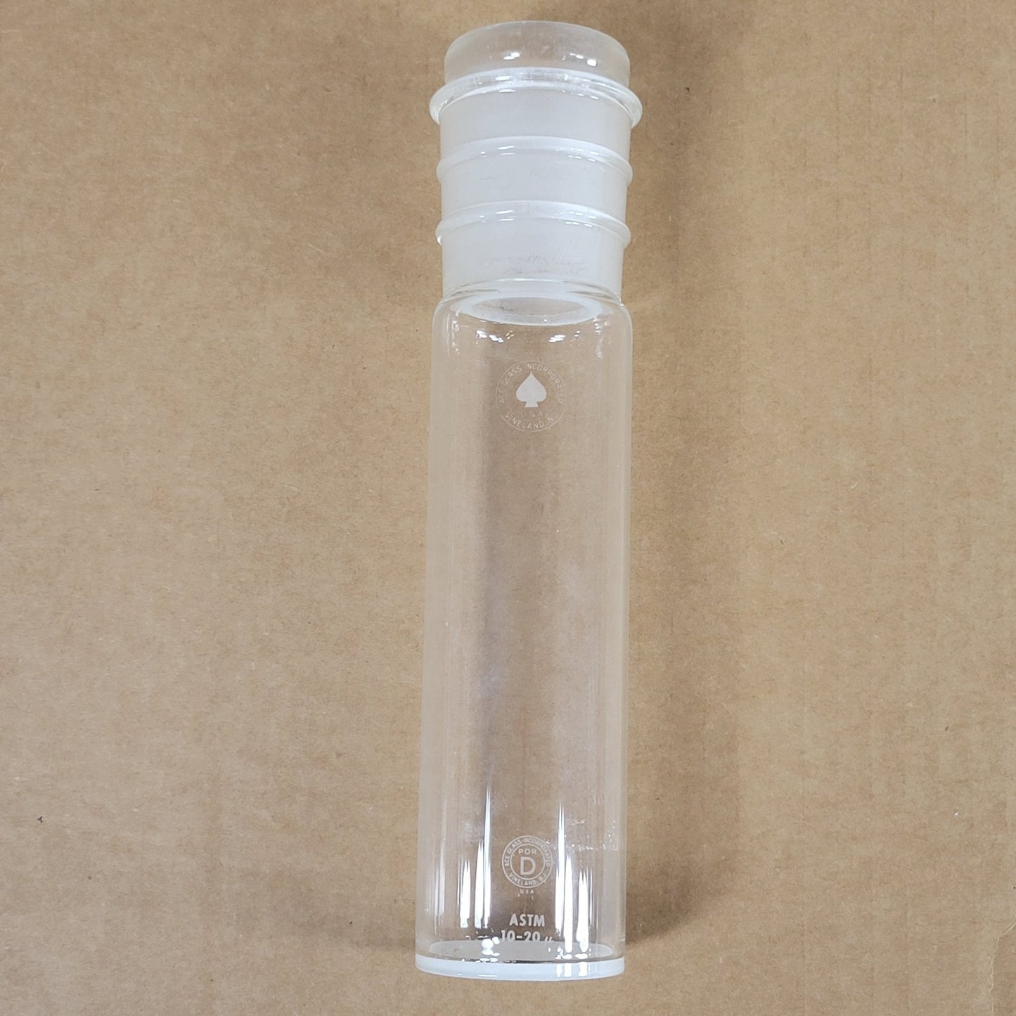 Ace Glass Inc. Glass Filtering Tube D Porosity 10-20u ASTM 220mm Tall 48mm OD