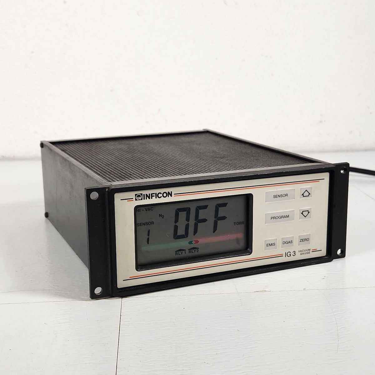 TESTED Leybold INFICON IG3 850-200-G1 Ion/Pirani Vacuum Gauge Controller RS232