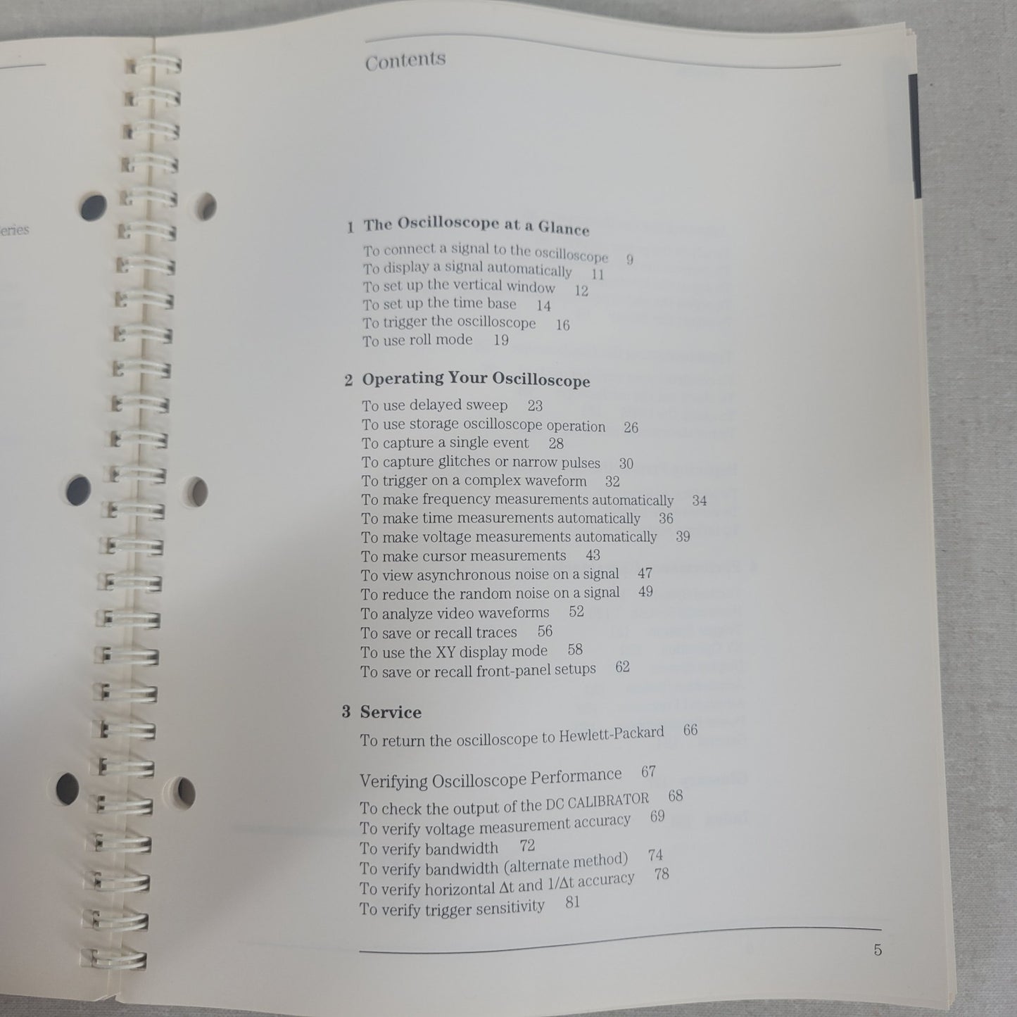 Hewlett Packard HP 54600-Series Oscilloscopes User Service Guide 54600-90915