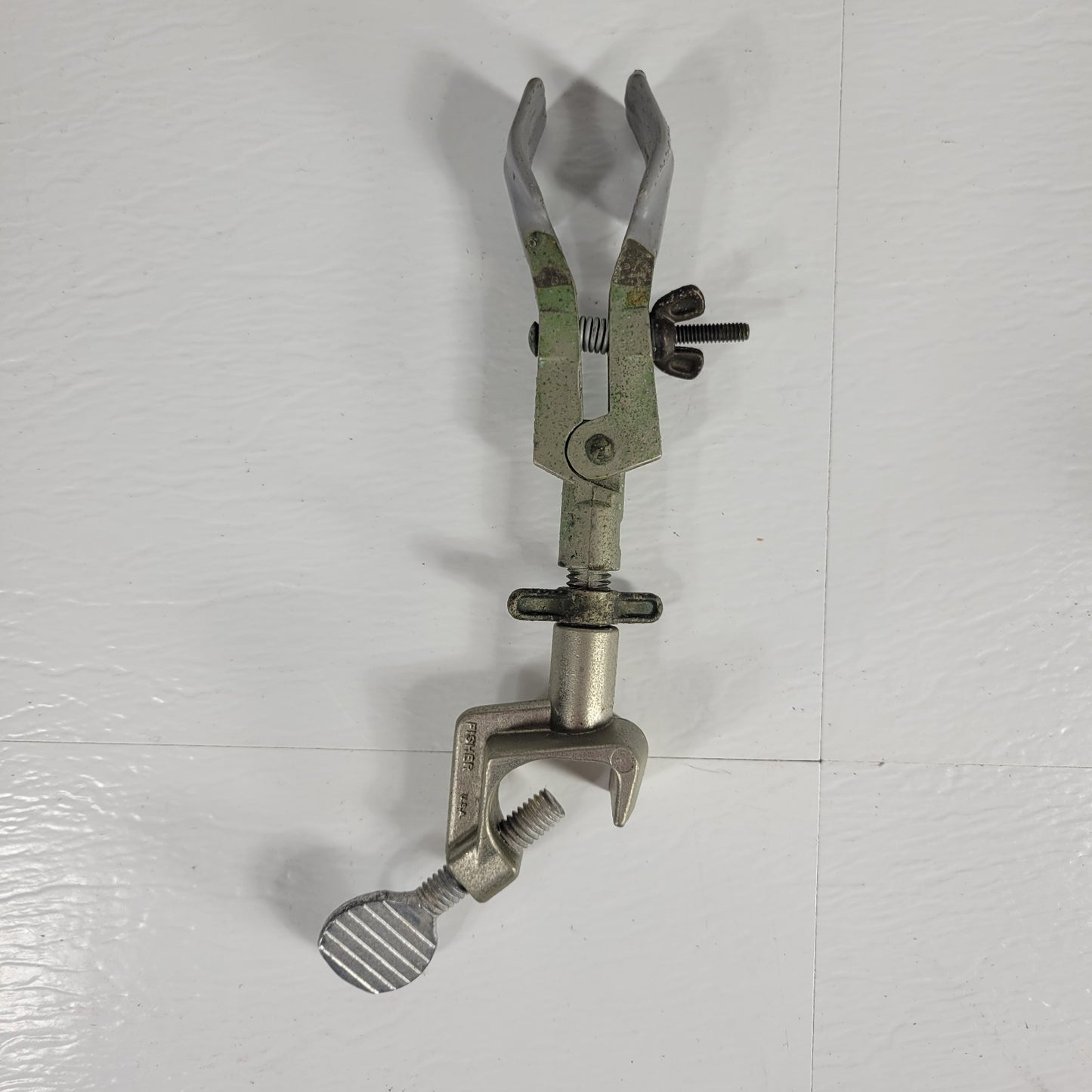 Lot of 5 2-Prong Laboratory Clamps Single Adjust Extension Lab Stand Holders
