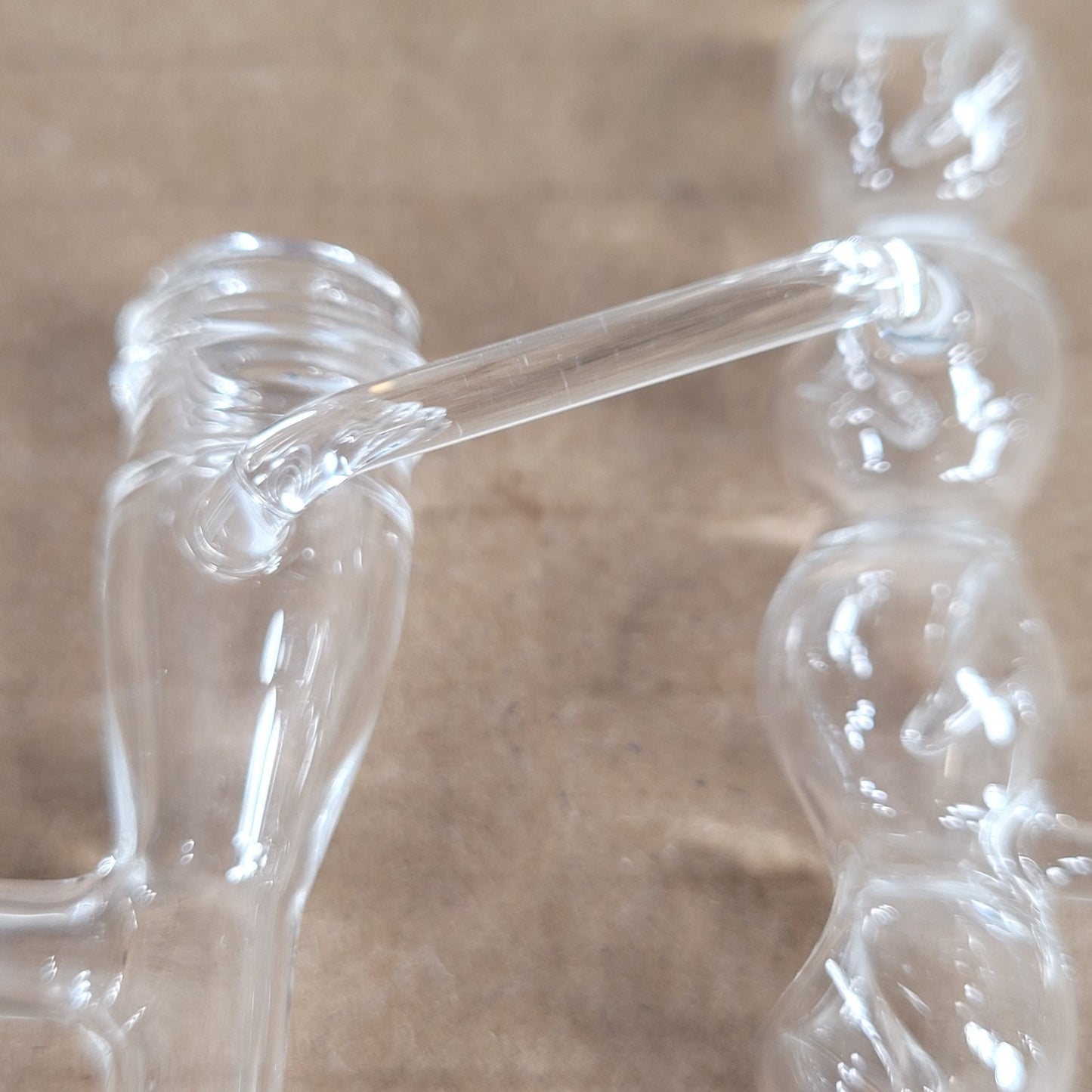 Custom Unbranded Micro-Scale Vigreux/Bulb Style Distillation Condenser #7 Thread