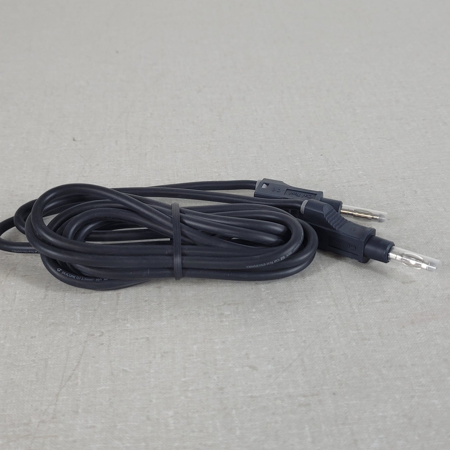 Cal Test Electronics CT2151-200-0 2m Black 4mm Stackable Banana Test Lead 36A