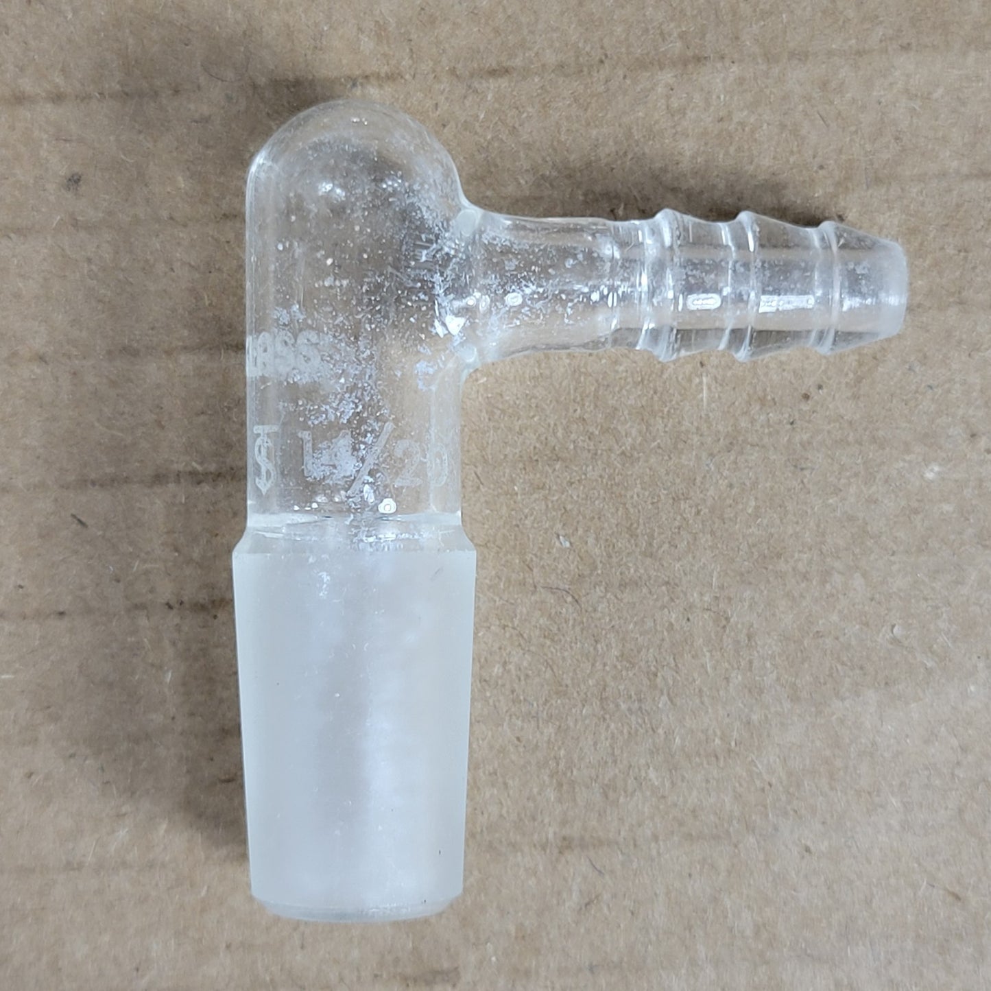Lot Of 12 Chemglass CG-1014-14 Glass 90° Bent Inlet Adapter 14/20 Inner Joint