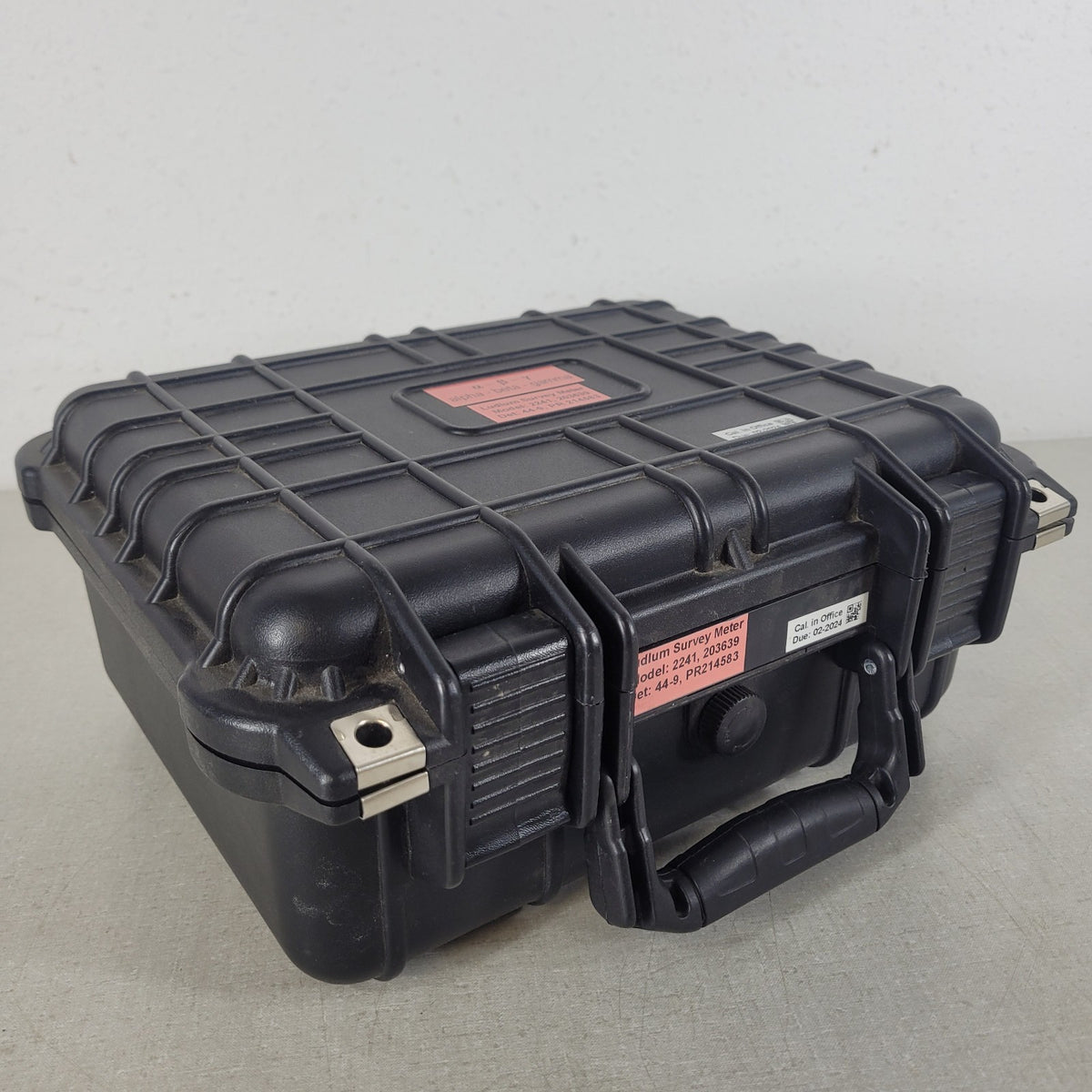 TESTED Ludlum 2241 Digital Survey Meter 44-9 Pancake GM Probe Case Cal Certs