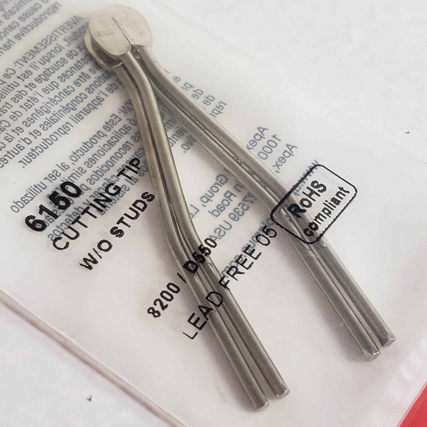 Weller 6150 Cutting Soldering Gun Tips Lot of 2 Packs 4 Tips 8200 D550 D650