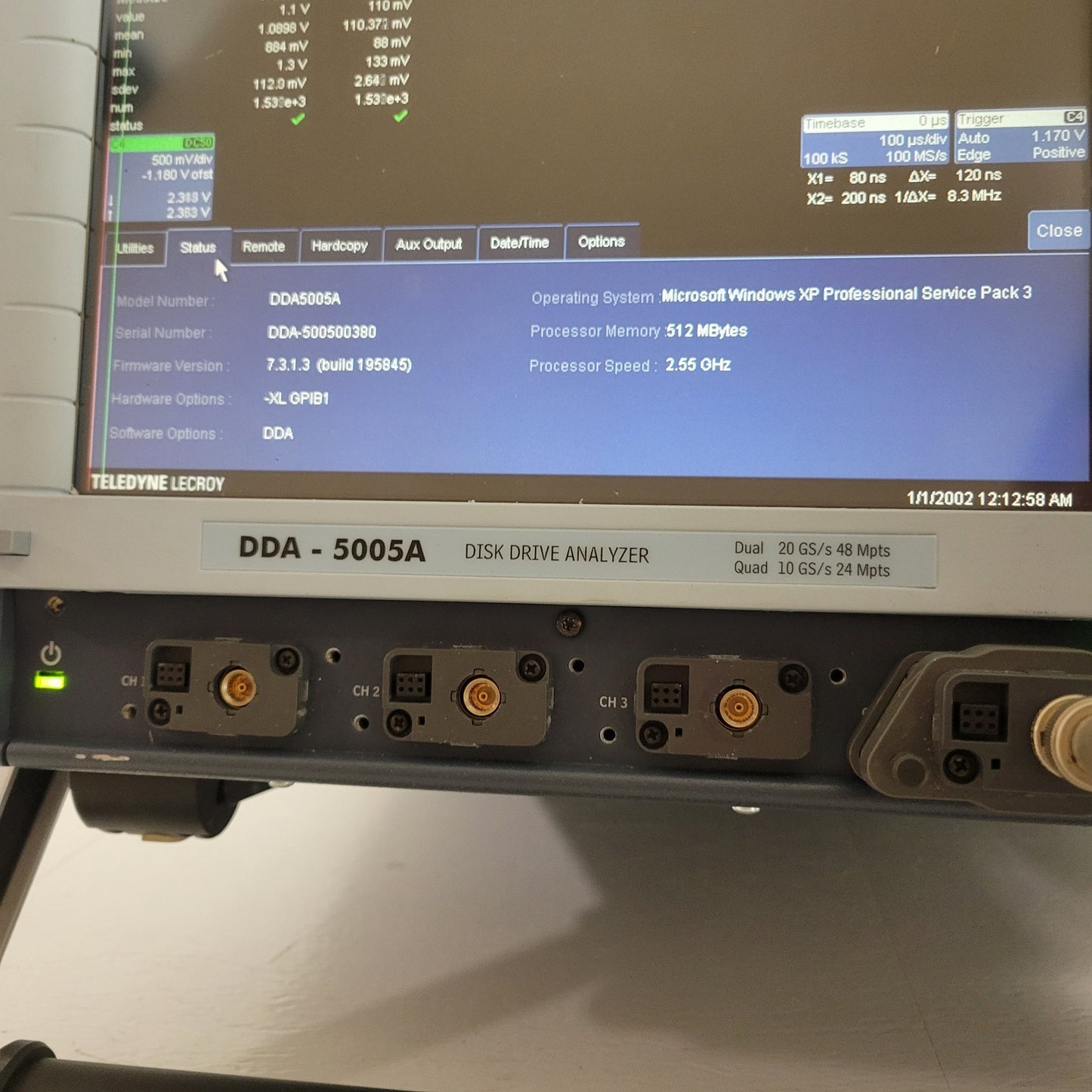 TESTED Teledyne LeCroy DDA-5005A 5GHz Oscilloscope Analyzer 4-Channel 20GS/s
