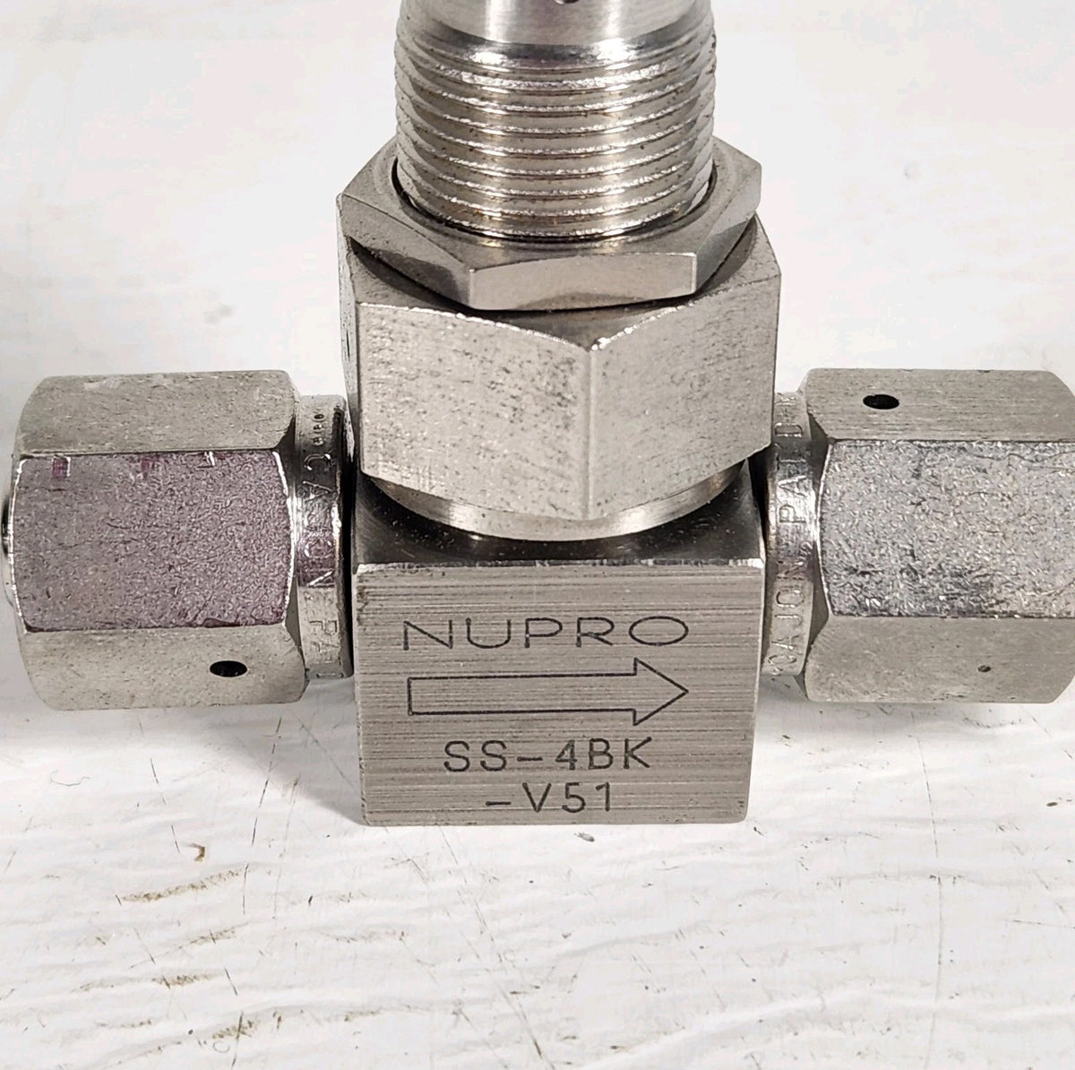 Nupro Swagelok SS-4BK-V51 1/4" Female VCR Manual Bellows Sealed Valve