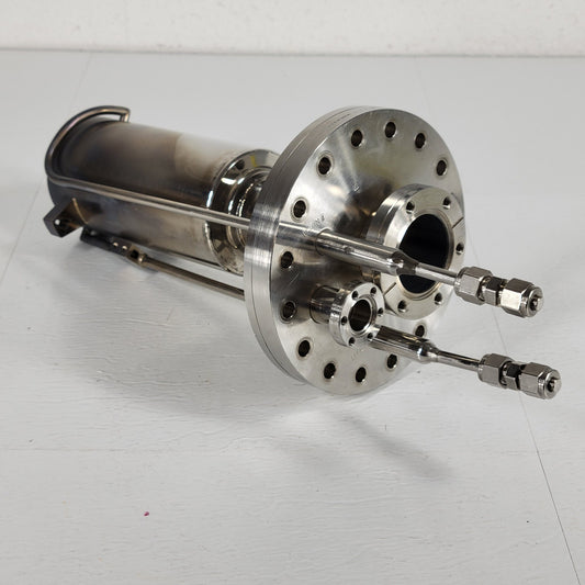 Varian DN100CF 6" MBE Effusion Cell LN2 Dewar Cryoshroud DN35CF DN16CF UHV Cool