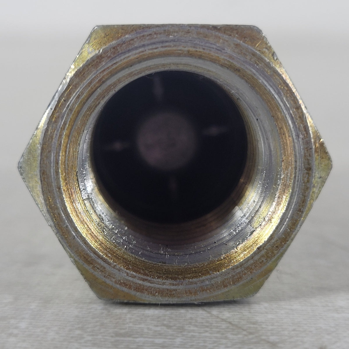 23TE 1/2"-14 NPTF Hydraulic Quick Disconnect Coupler w/ Male Plug Brass Finish