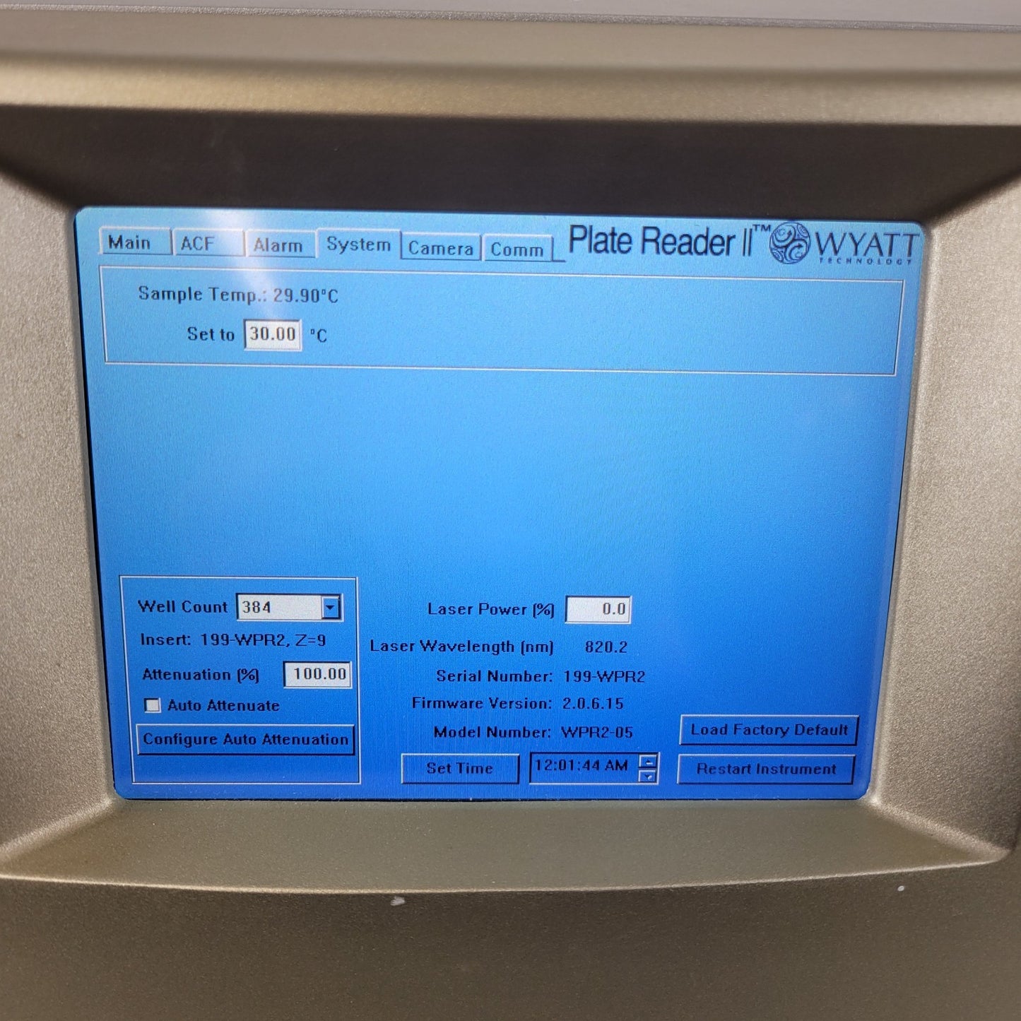 TESTED w/ VIDEO Wyatt WPR2-05 DynaPro PlateReader II DLS Particle Size Analyzer