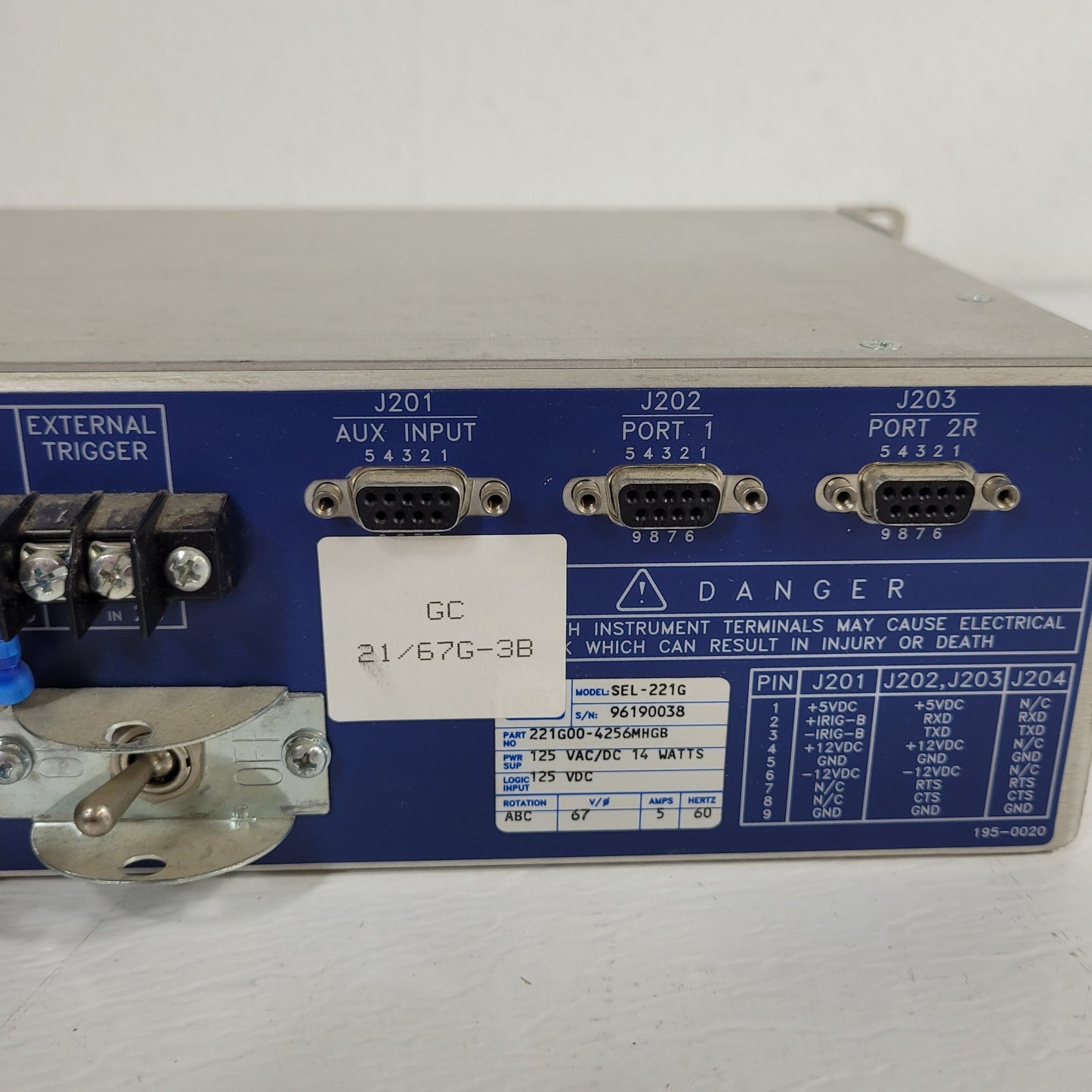 Schweitzer SEL-221G Phase Distance Directional Ground Relay Fault Locator
