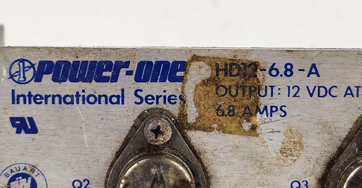 Power-One HD12-6.8-A 12V 6.8A Linear Regulated DC Power Supply 82W