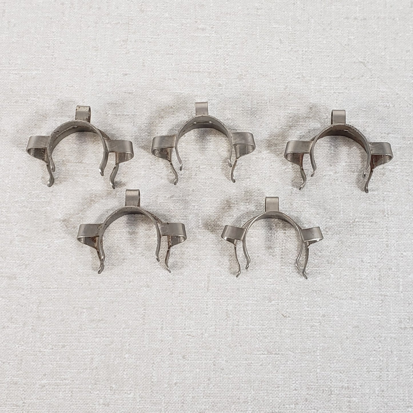 Lot Of 8 Chemglass CG-145-M-24 Stainless Steel Keck Style Clamps Size #24